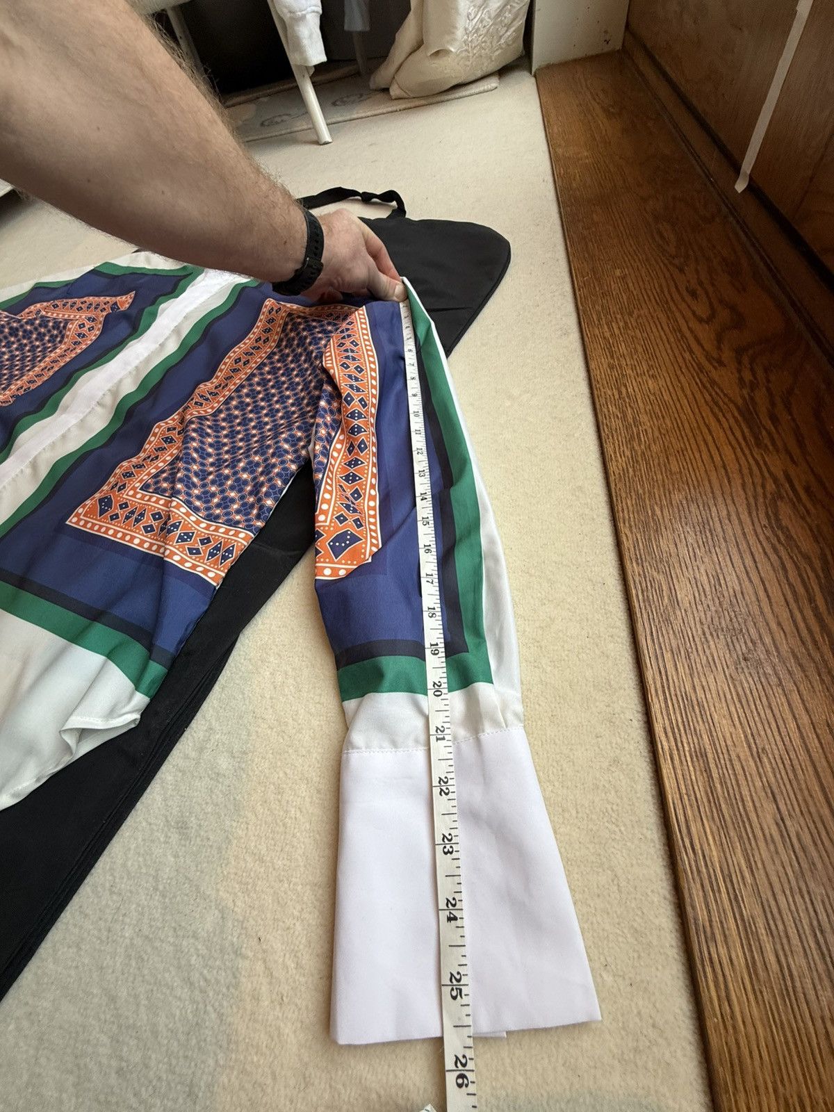 MNML MNML Kanye Coachella shirt grail white colour block pattern Size US L / EU 52-54 / 3 - 9 Thumbnail