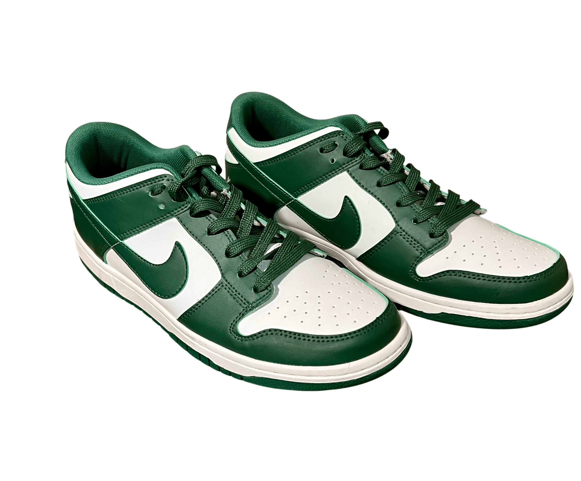 Nike Nike Dunk Low Top Team Green & White Retro Casual Shoes Size US 11 / EU 44 - 5 Thumbnail