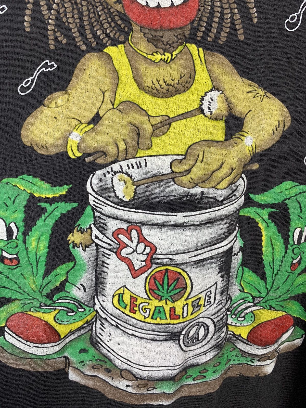 Vintage Vintage Legalize Canabis Rasta T-shirt Size US M / EU 48-50 / 2 - 11 Thumbnail