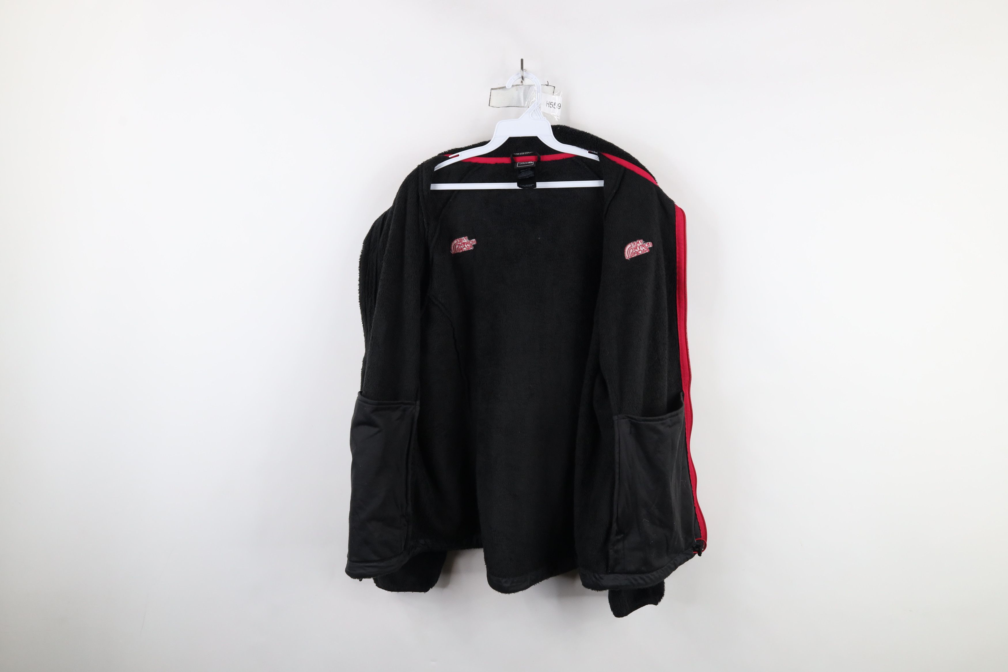 The North Face × Vintage The North Face Spell Fuzzy Shag Fleece Full Zip Jacket Black Size XXL / US 16-18 / IT 52-54 - 11 Thumbnail