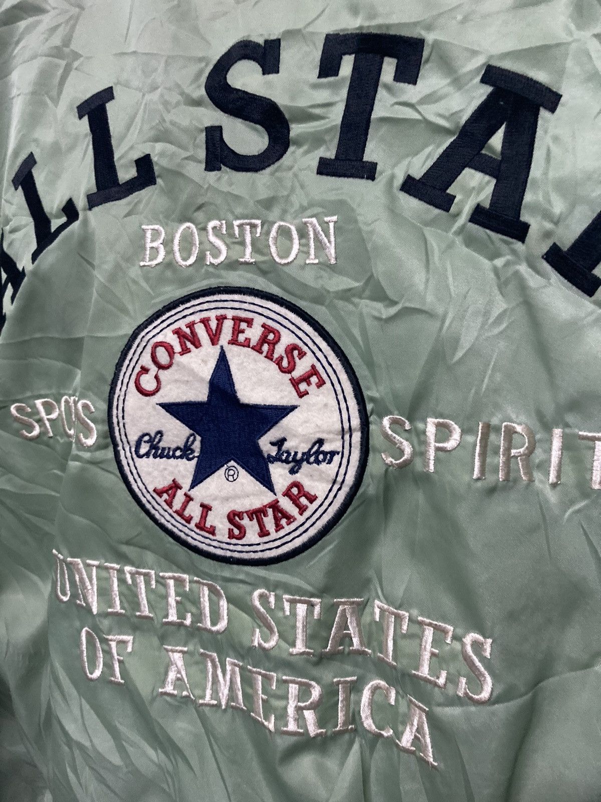 Converse Vintage Converse All Star Boston USA Hooded Bomber Jacket Size US L / EU 52-54 / 3 - 12 Thumbnail