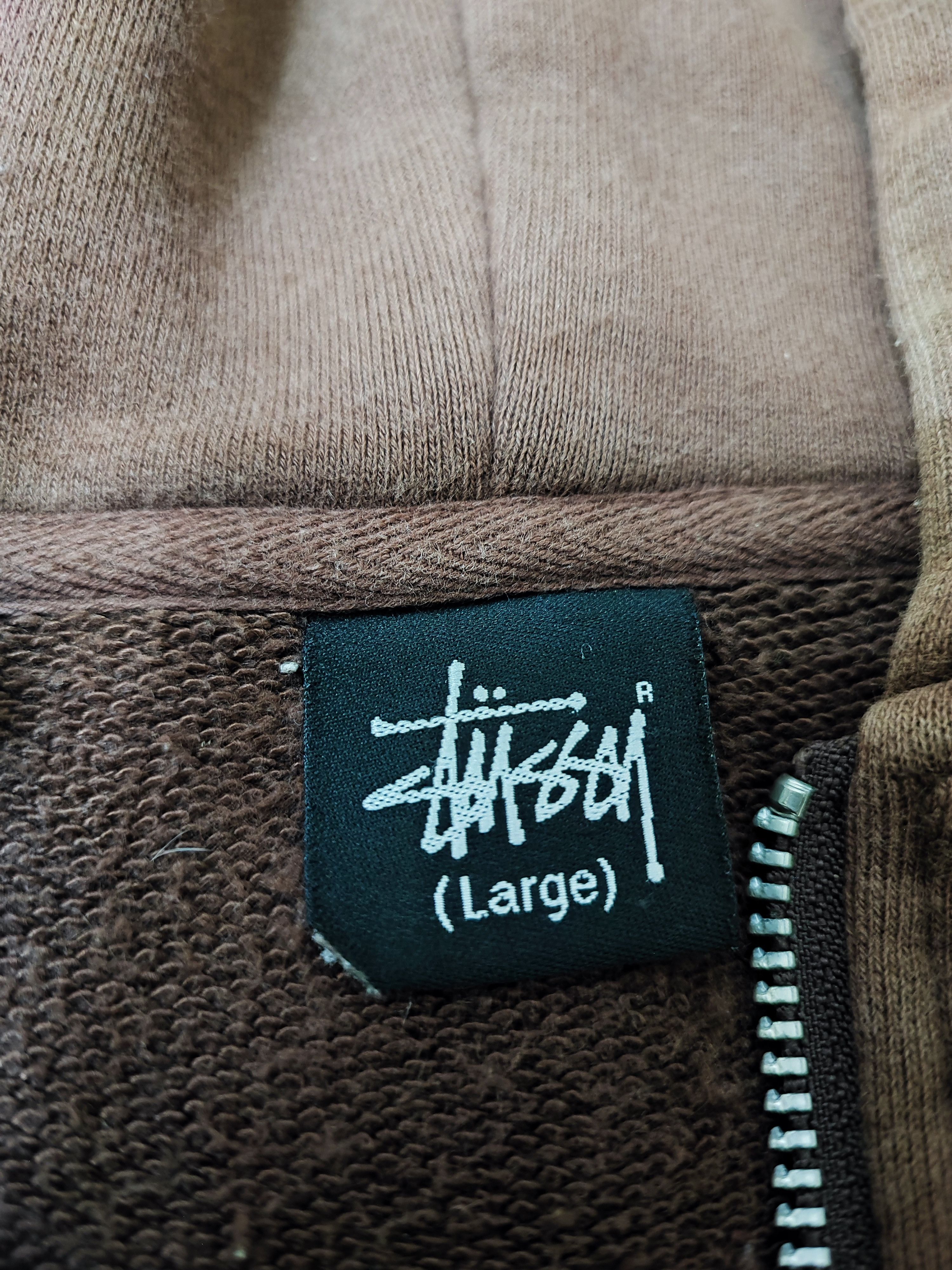 Vintage Vintage Stussy World Tribe Back Hit Zipper Hoodie Size US L / EU 52-54 / 3 - 8 Thumbnail