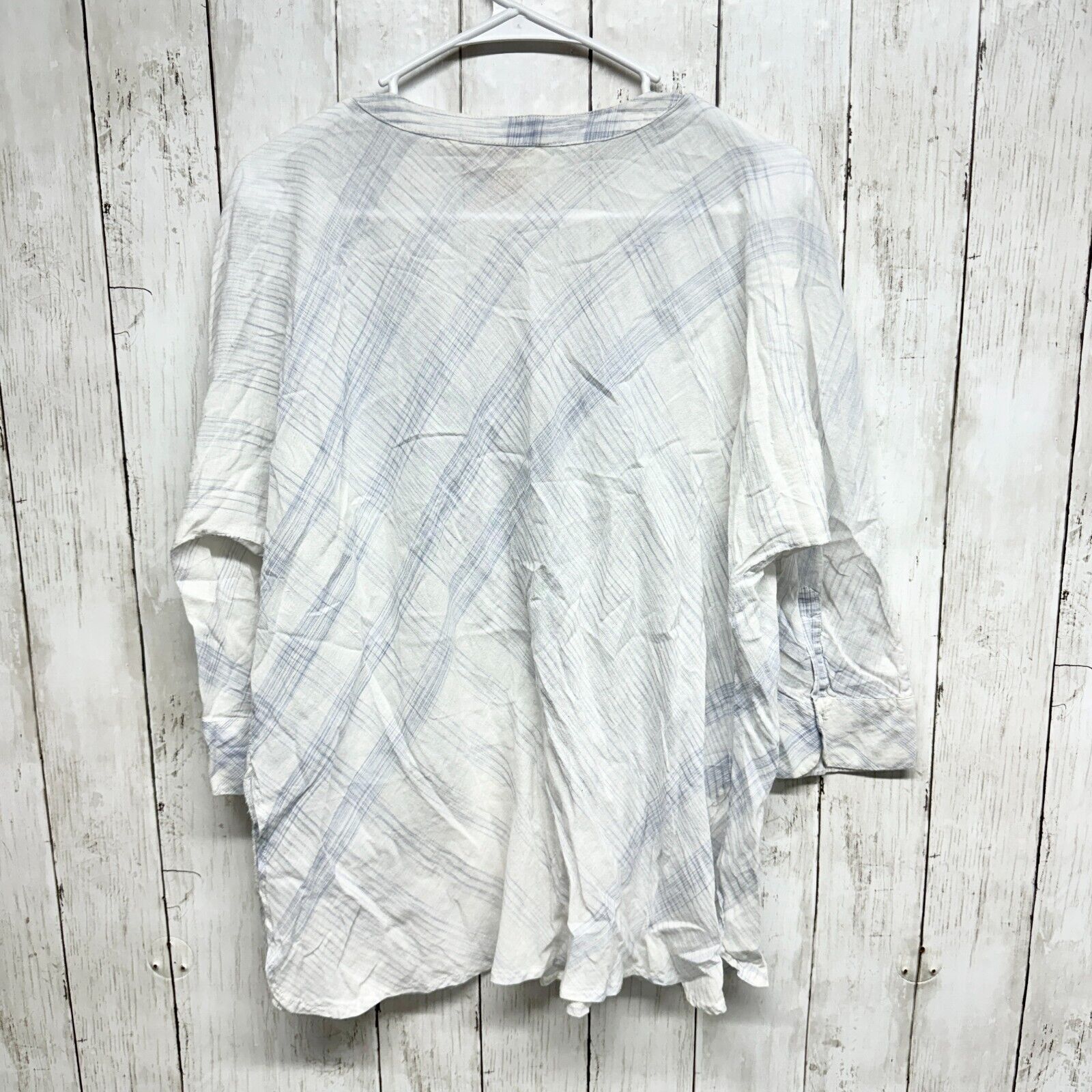 Other Sundance Button Down Top S Textured 3/4 Sleeve 100% Cotton Size S / US 4 / IT 40 - 3 Thumbnail