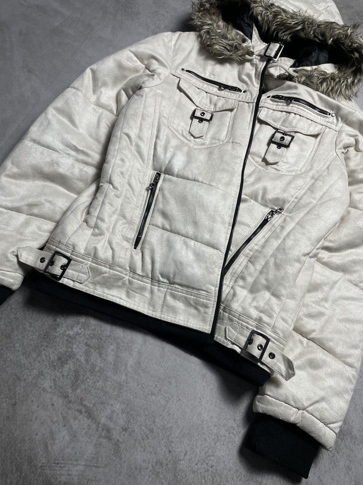 Japanese Brand 2000’s Roushatte - Vkei Style Puffer Fur Jacket Size US L / EU 52-54 / 3 - 12 Thumbnail