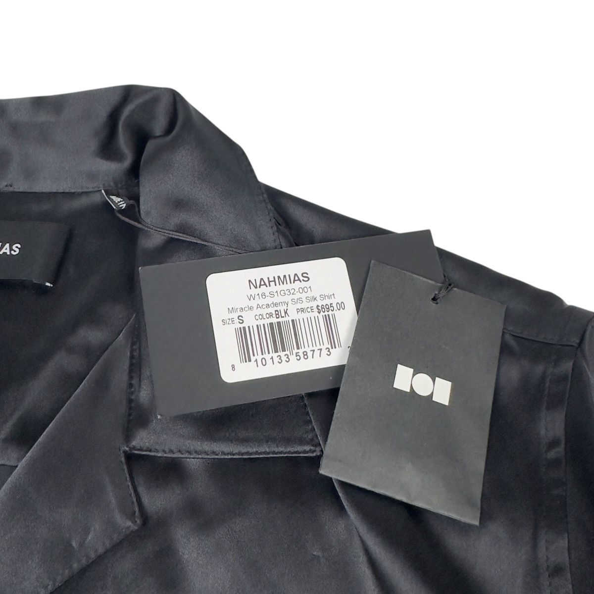 Nahmias NAHMIAS Miracle Academy Silk Black Shirt Streetwear $695 Size US S / EU 44-46 / 1 - 3 Thumbnail