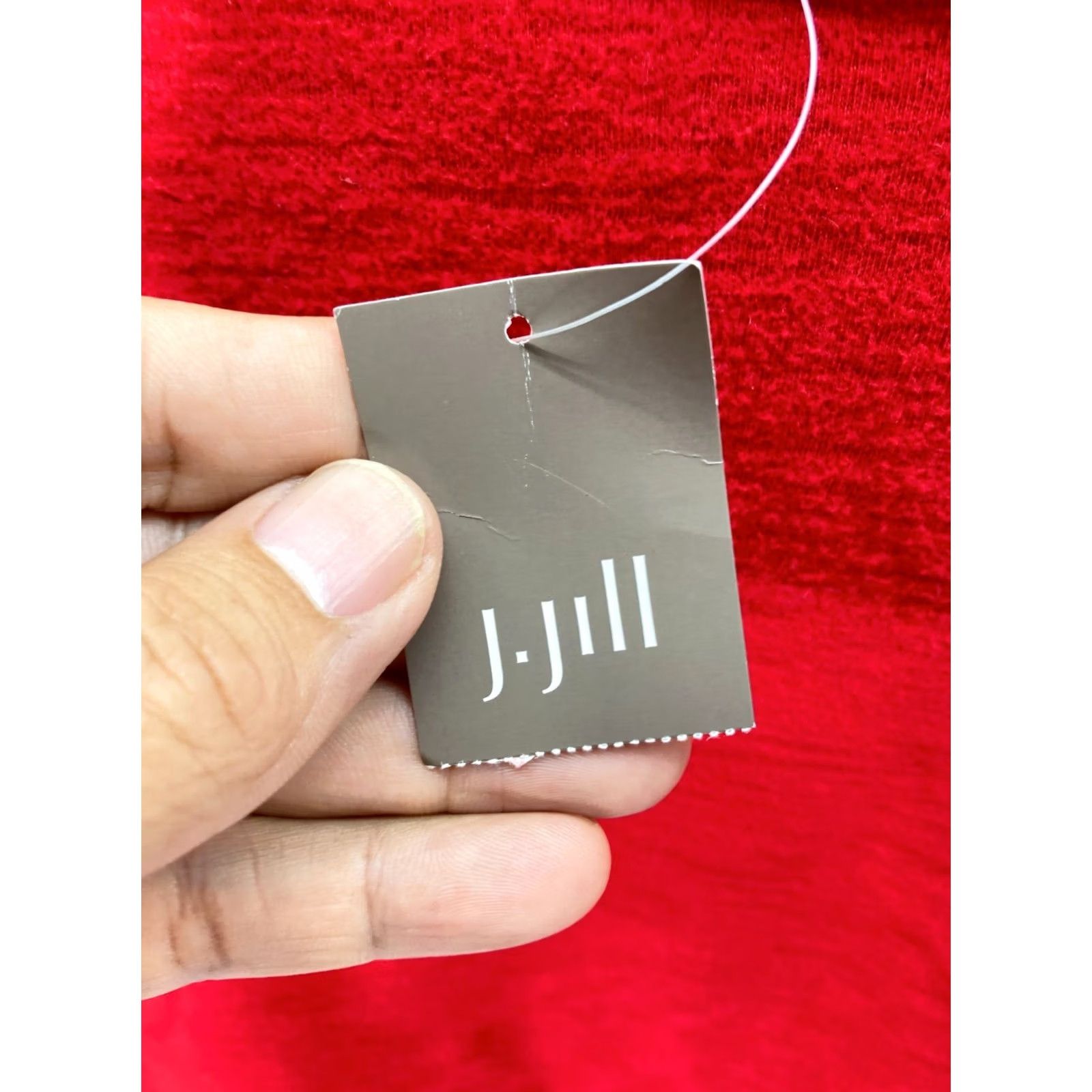 J. Jill J. Jill Tunic Pullover Sweater Top Womens S Red Boat Neck Long Sleeve Modern NWT Size S / US 4 / IT 40 - 6 Thumbnail