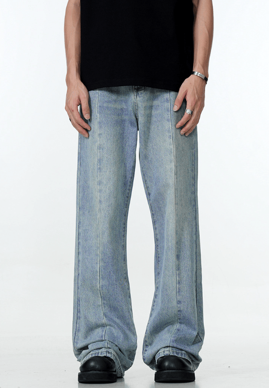 Japanese Brand × Jean High street trend straight loose jeans y2k Size US 32 / EU 48 - 1 Thumbnail