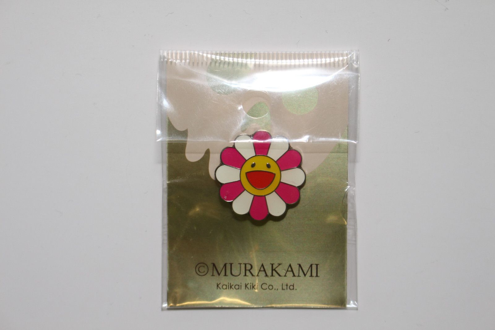 Takashi Murakami Takashi Murakami White Pink Flower Enamel Pin Brooch TMKK Size ONE SIZE - 2 Thumbnail