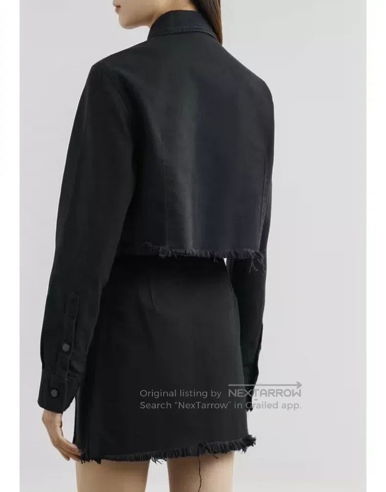 Other Raf Simons Leather brand fur edge short women's denim jack Size XS / US 0-2 / IT 36-38 - 2 Thumbnail