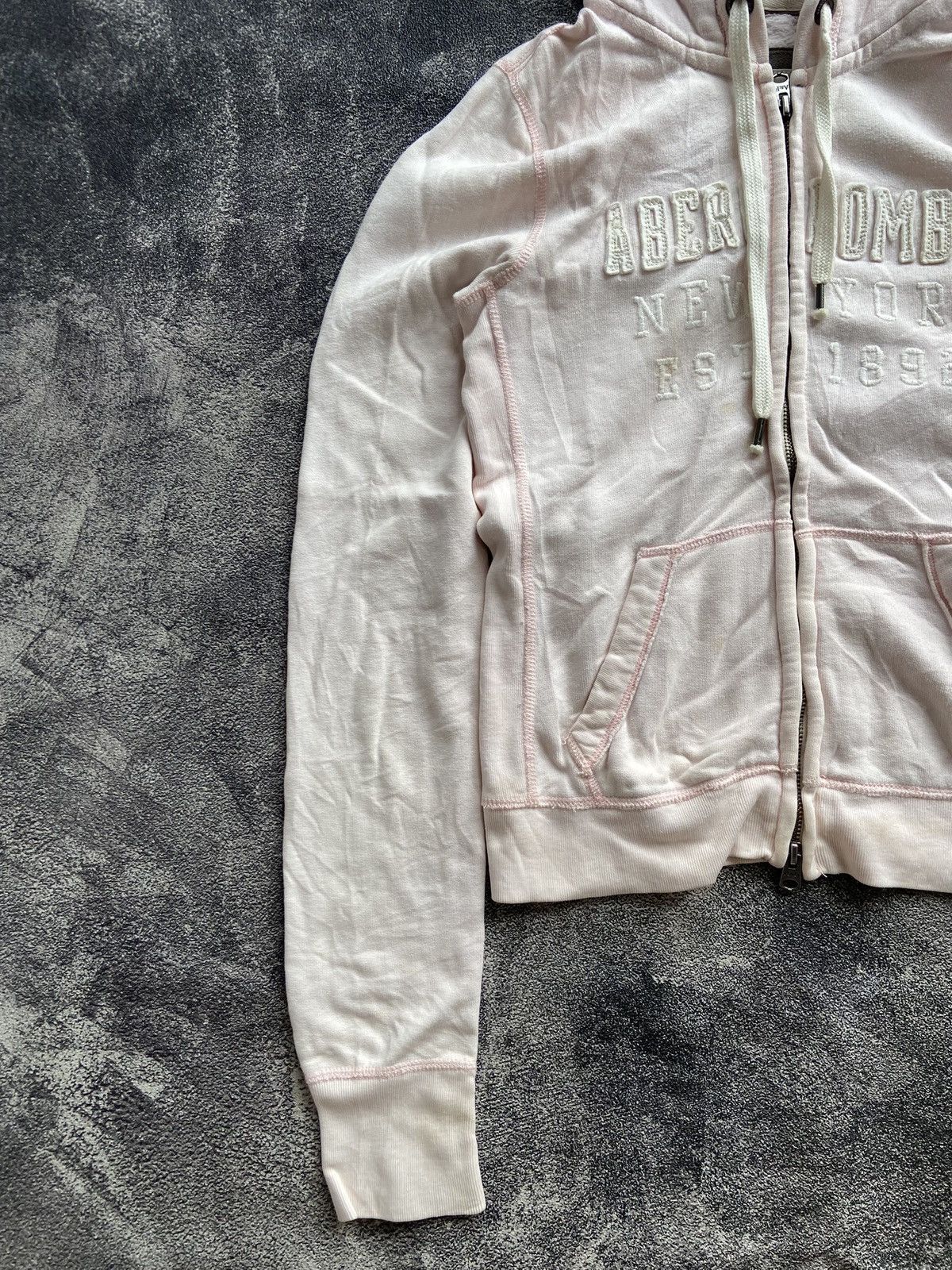 Abercrombie & Fitch Y2K Abercrombie and Fitch Cropped Hoodie Japanese LGB Style Size S / US 4 / IT 40 - 5 Thumbnail
