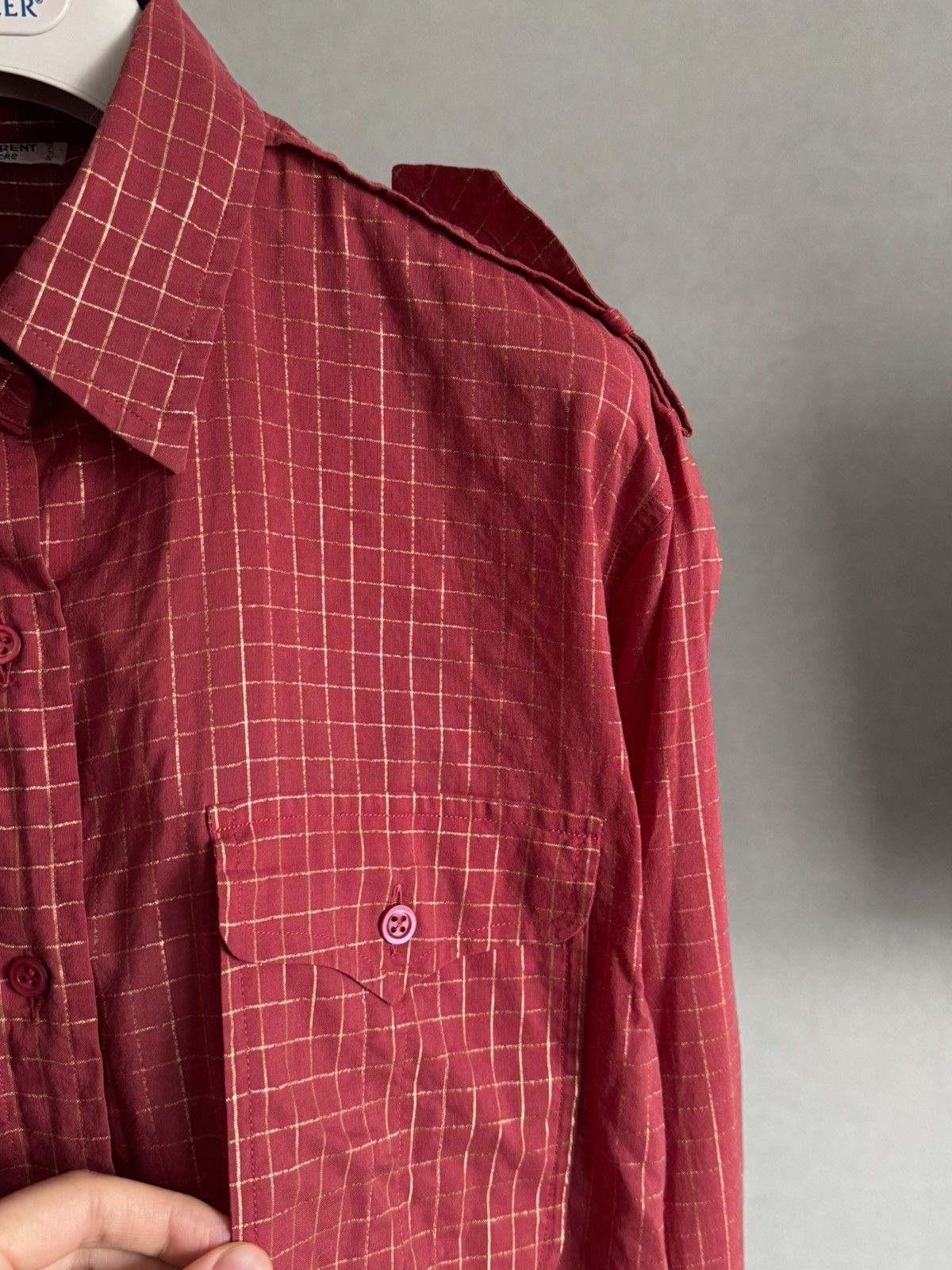 Saint Laurent Paris × Vintage Vintage Saint Laurent shirt Size M / US 6-8 / IT 42-44 - 4 Thumbnail