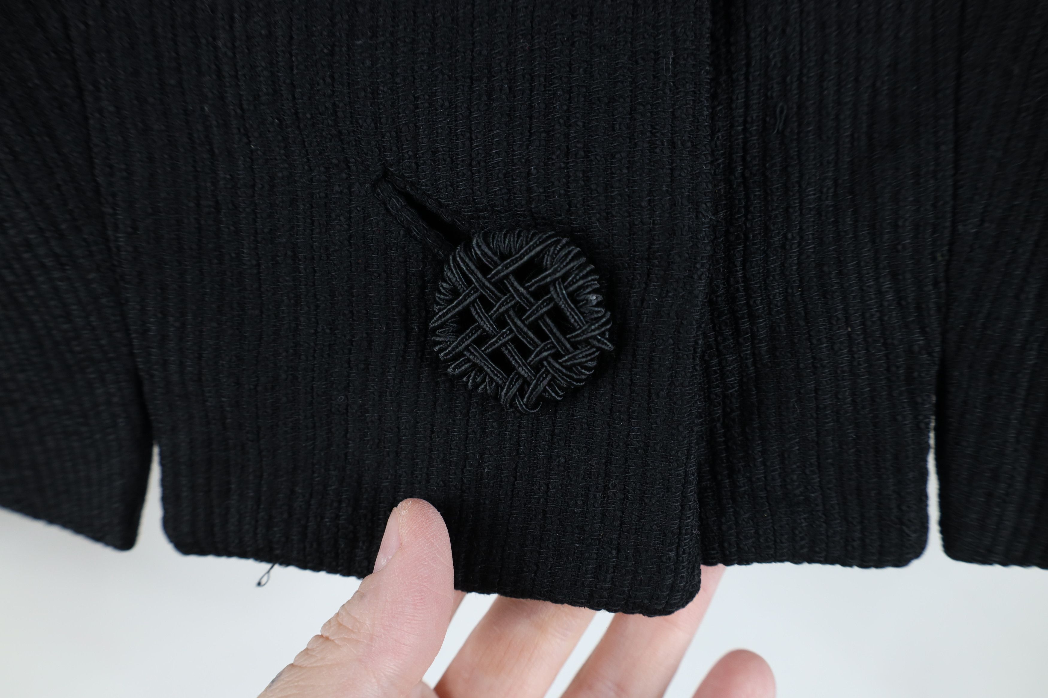 Vintage Vintage 60s 70s Streetwear Big Button Blazer Jacket Black Size S / US 4 / IT 40 - 5 Thumbnail