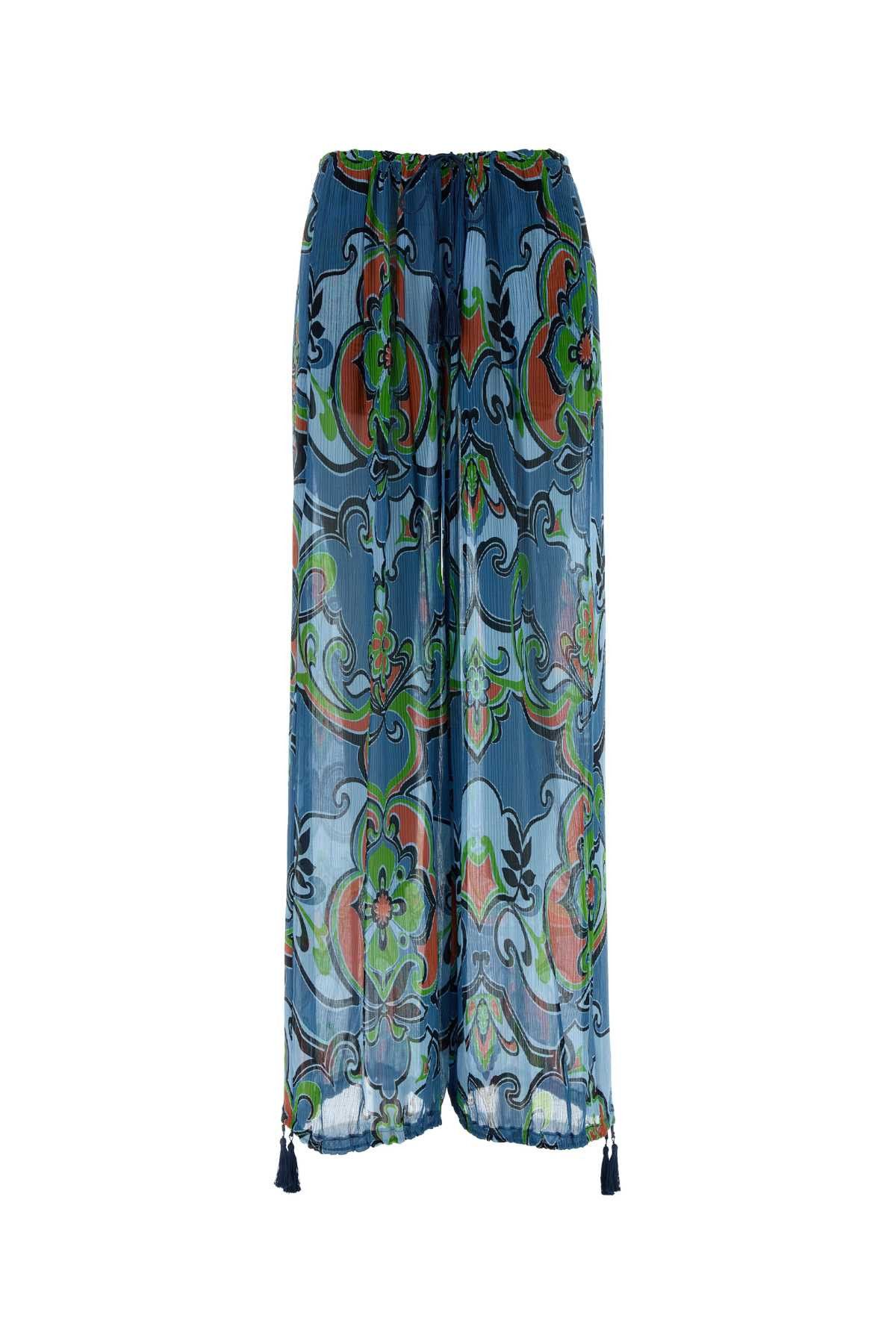 Etro Printed Viscose Blend Wide-Leg Pant Size 26" / US 2 / IT 38 - 1 Thumbnail