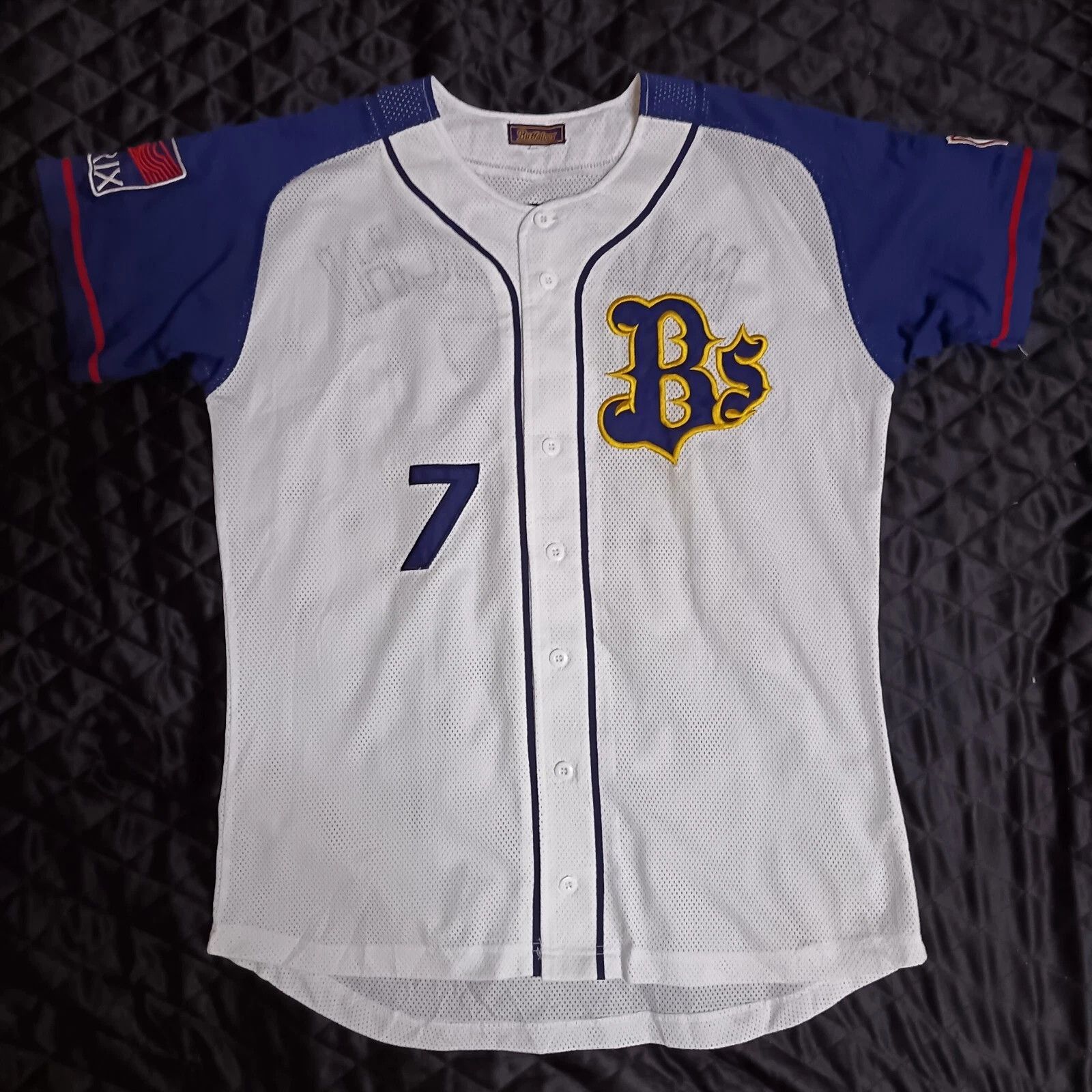 Japanese Brand Orix Kintetsu Buffaloes NPB Japanese Baseball Jersey Size US L / EU 52-54 / 3 - 1 Thumbnail