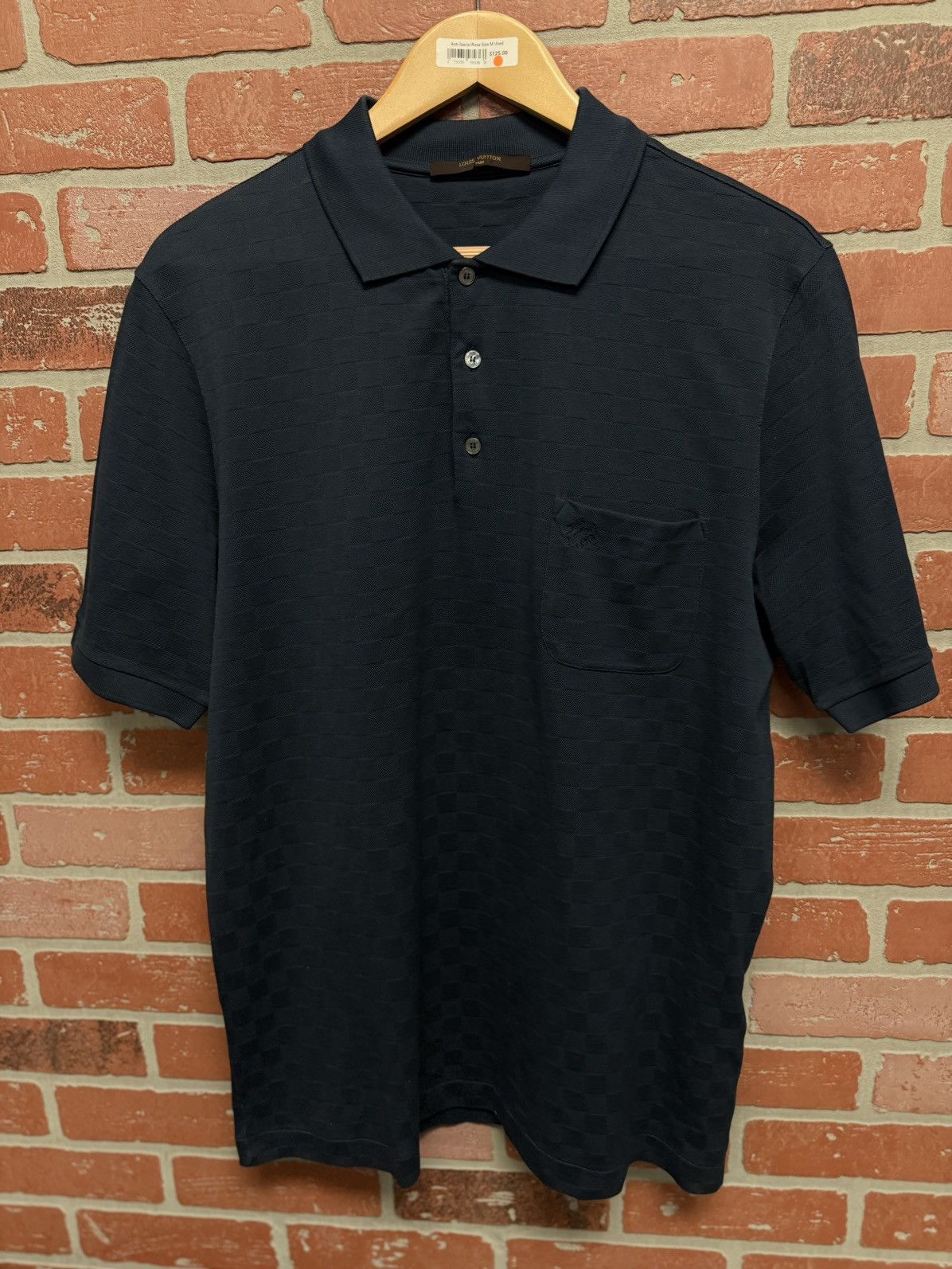 Louis Vuitton Louis Vuitton Polo Button Up Collar Tee Size XXL Blue Size US XXL / EU 58 / 5 - 3 Thumbnail