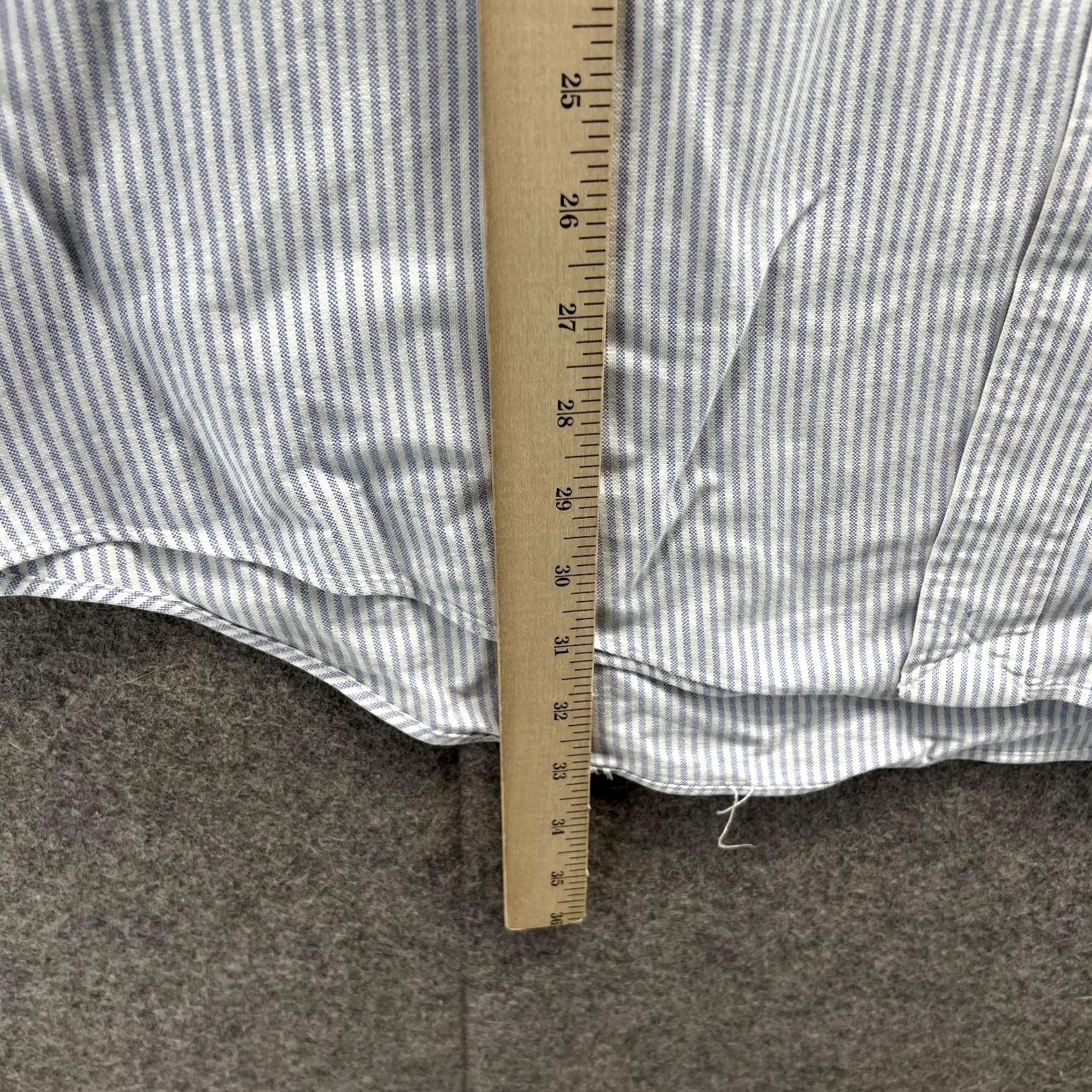 Ralph Lauren Ralph Lauren Shirt Men 16 35 Stripes White Casual Button Down Preppy Yarmouth -Vintage Size US L / EU 52-54 / 3 - 3 Thumbnail