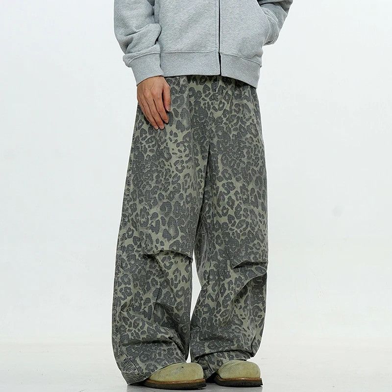 Jean × Vintage Drawstring Leopard Printing Jeans Size US 32 / EU 48 - 3 Thumbnail
