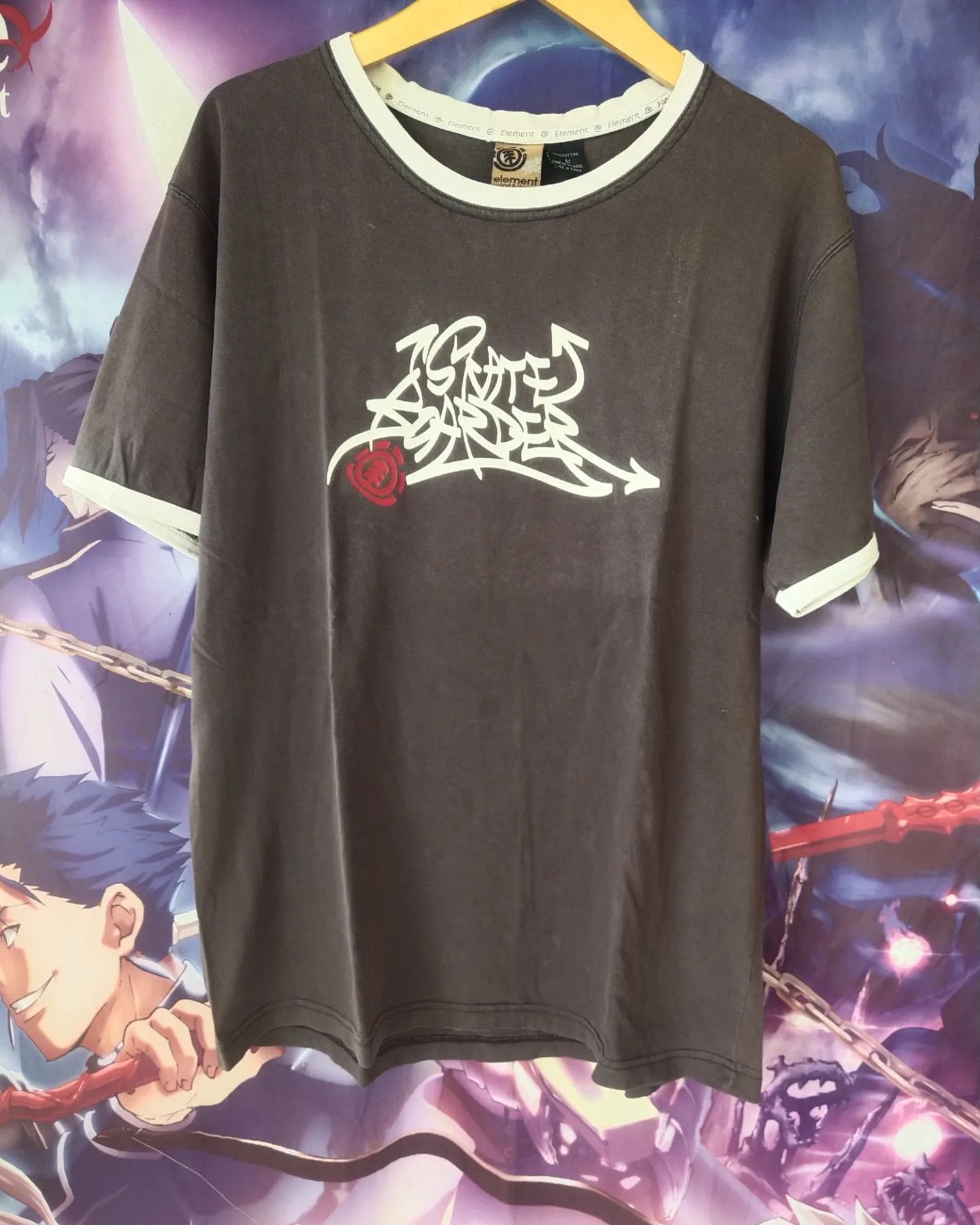 Element Vintage Element Skateboards Graffiti Brown Tees Size US L / EU 52-54 / 3 - 1 Thumbnail