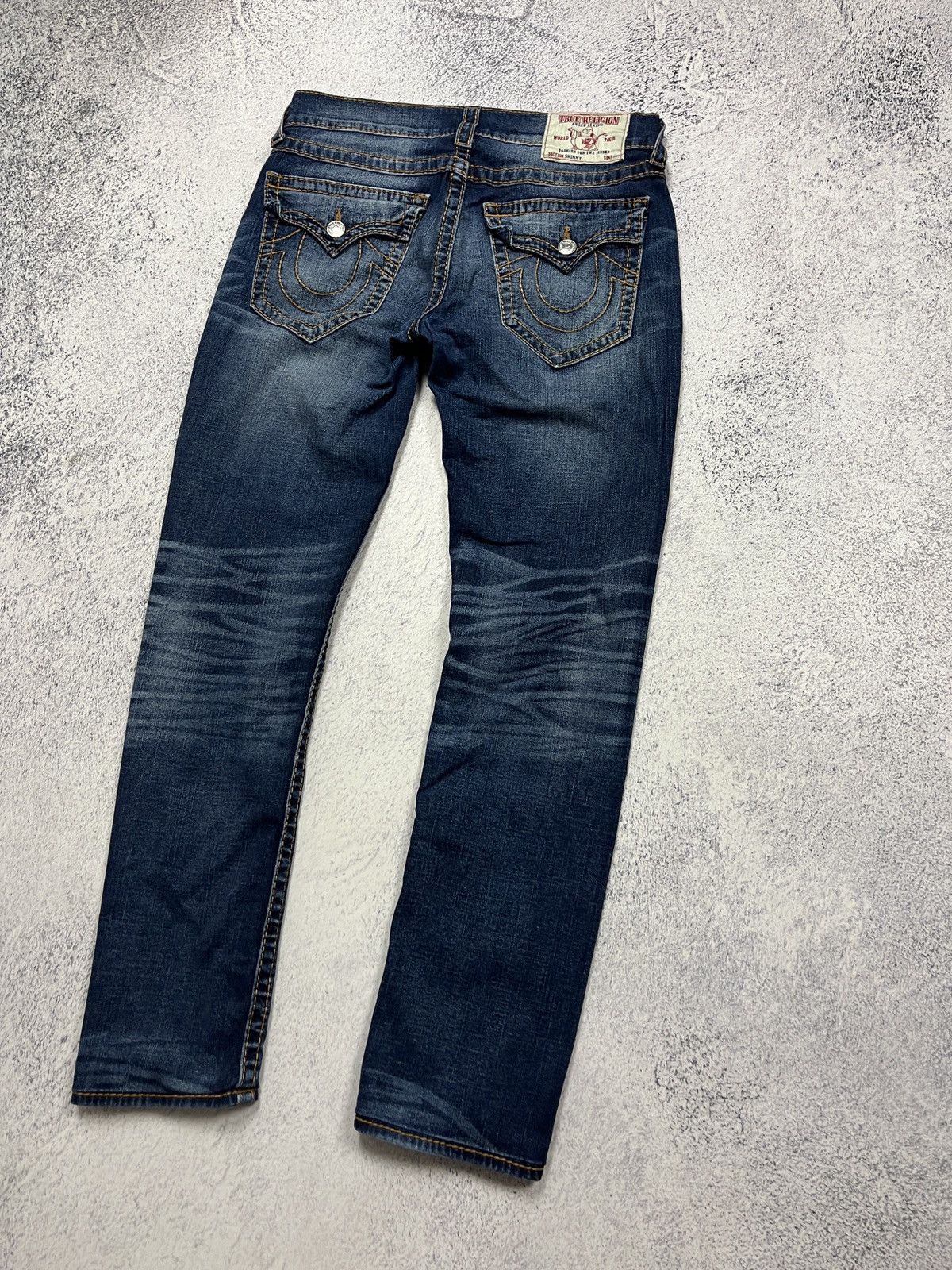 True Religion True Religion Skinny Flap Red Big T Jeans Streetwear Size 31 Size US 32 / EU 48 - 3 Thumbnail