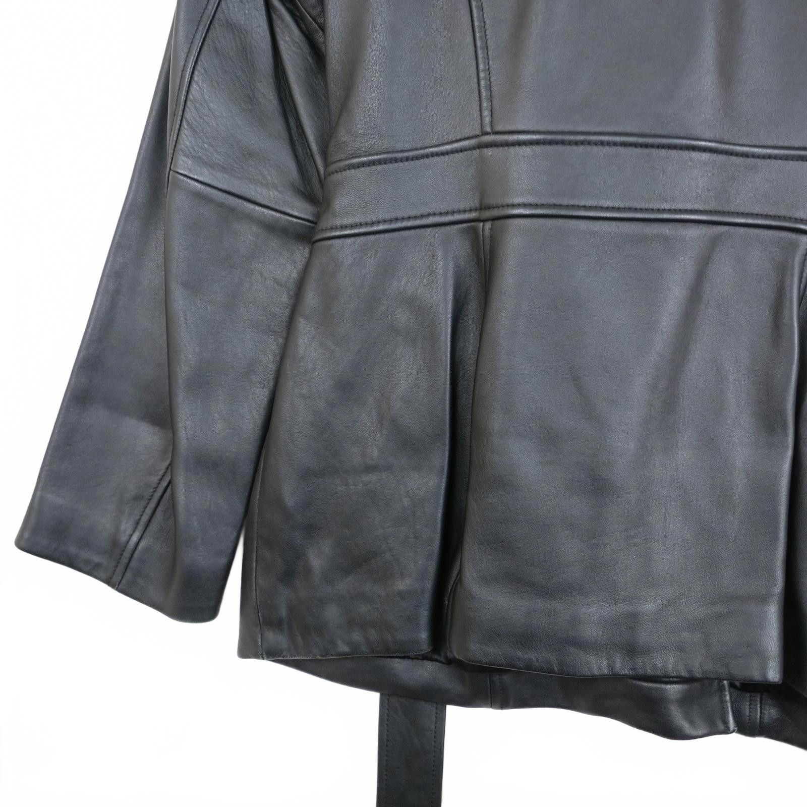 Other Valerie Stevens Black Lambskin Jacket with Belt Women's M Size M / US 6-8 / IT 42-44 - 7 Thumbnail