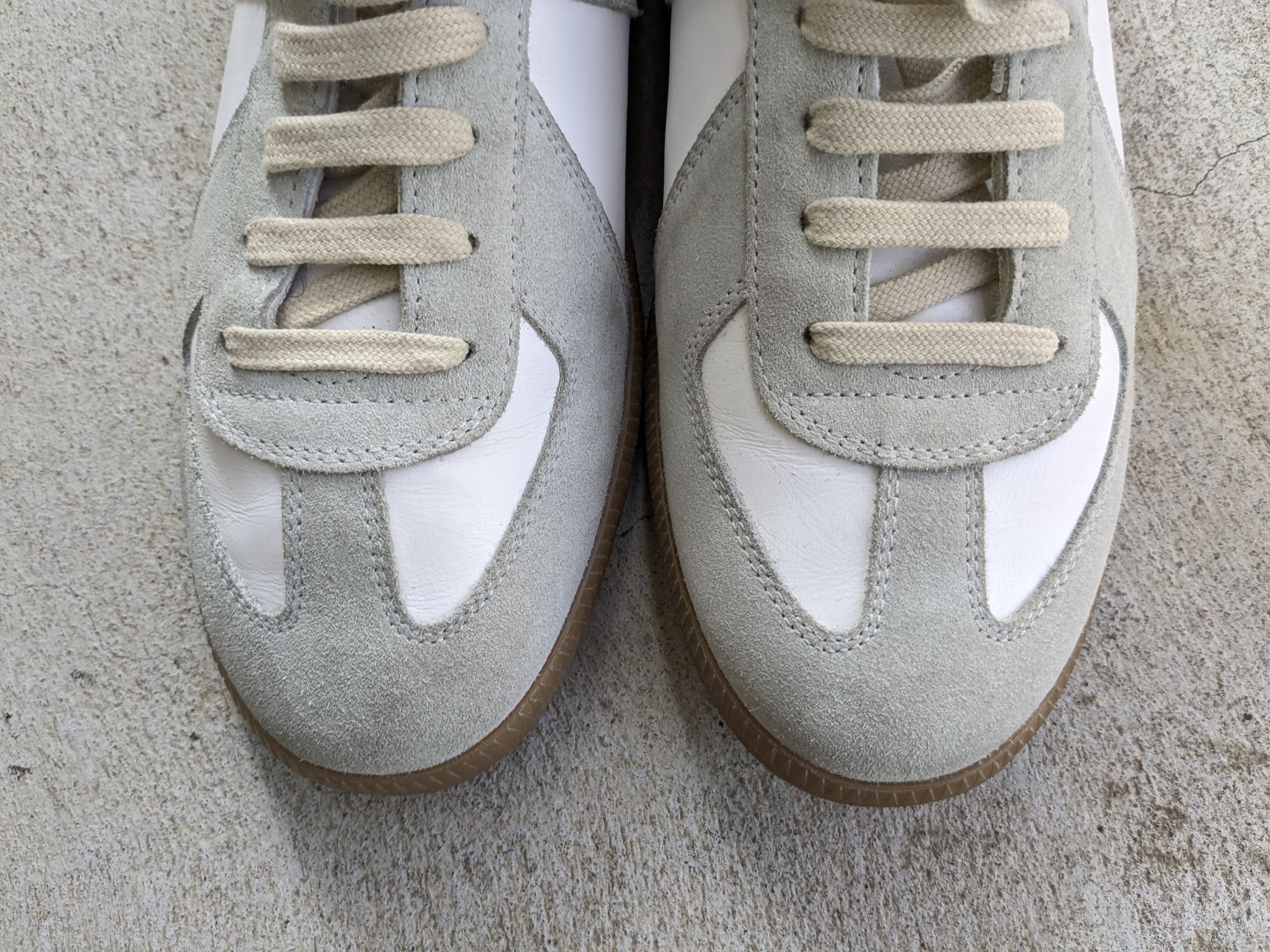 Maison Margiela Maison Margiela GAT White Gray 12 45 High Suede Leather Size US 12 / EU 45 - 5 Thumbnail