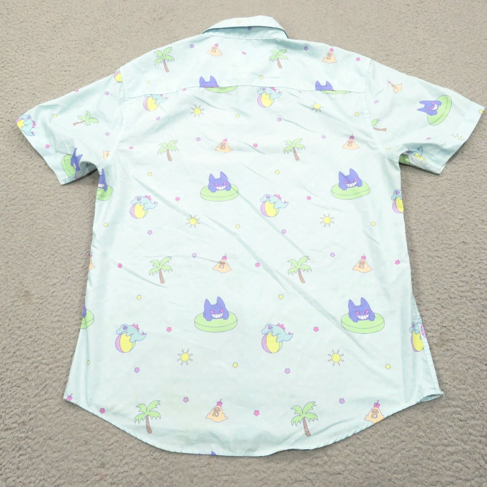 Vintage VINTAGE Pokemon Shirt Mens Medium Sugarstar Cafe Button Up Gengar Totodile Sandygast Size US M / EU 48-50 / 2 - 6 Thumbnail