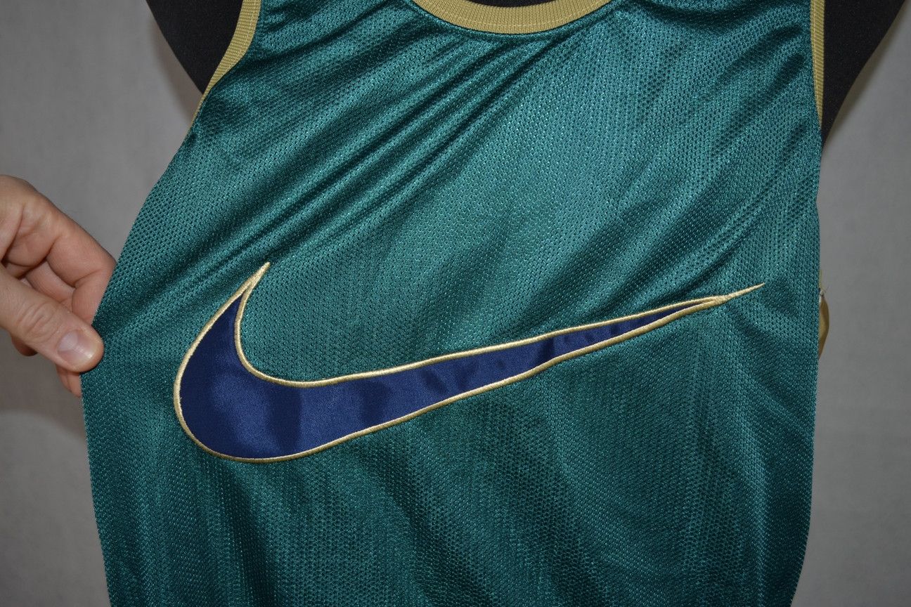 NBA × Nike × Vintage Vintage Nike Basketball Big Swoosh Jersey L Size US L / EU 52-54 / 3 - 5 Thumbnail