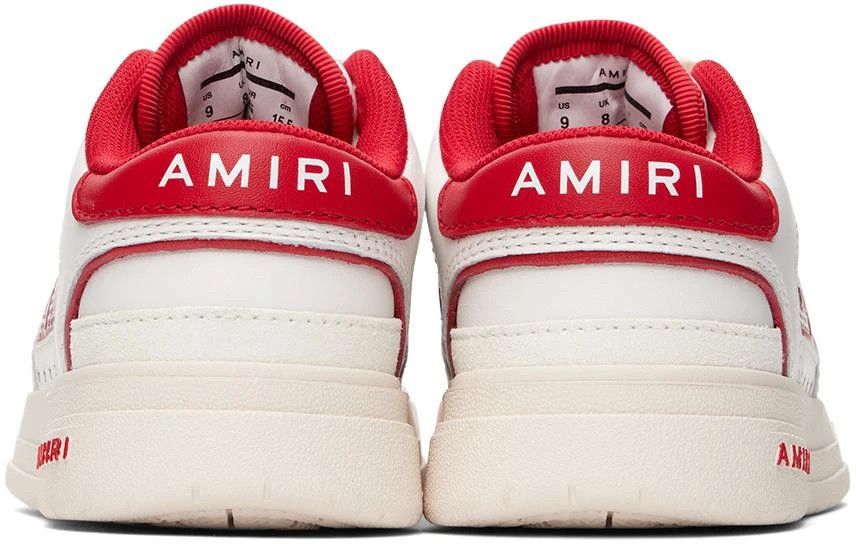 Amiri o1orln1125 Size: KIDS 24 / Classic Low Sneakers in White/Red Size US 5 / EU 37 - 2 Thumbnail