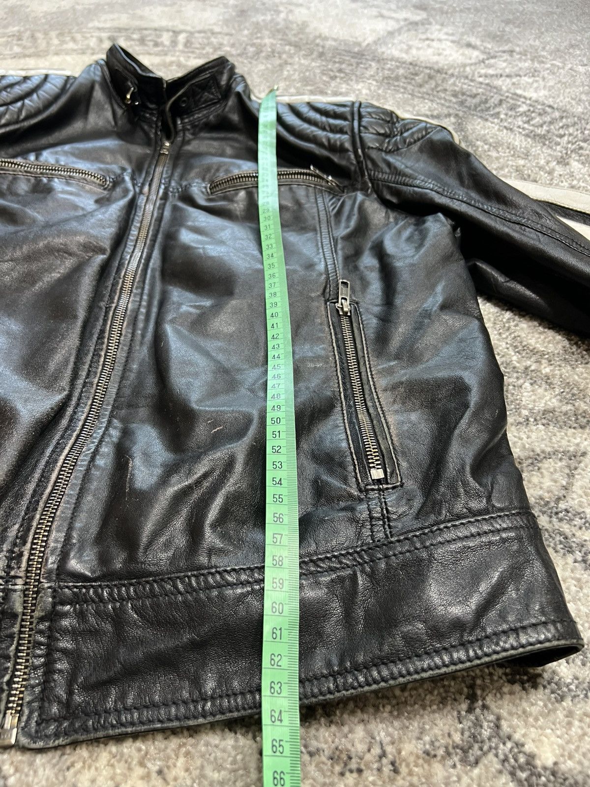 Vintage Vintage leather jacket motorbike jacket distressed archive Size S / US 4 / IT 40 - 6 Thumbnail