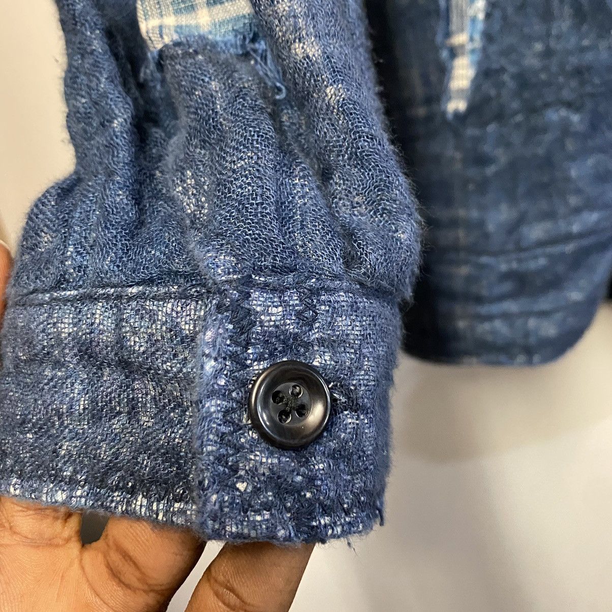 Kapital Kapital Patchwork Nora-Dot Tiger Juddbhan Indigo Shirt Size US L / EU 52-54 / 3 - 5 Thumbnail