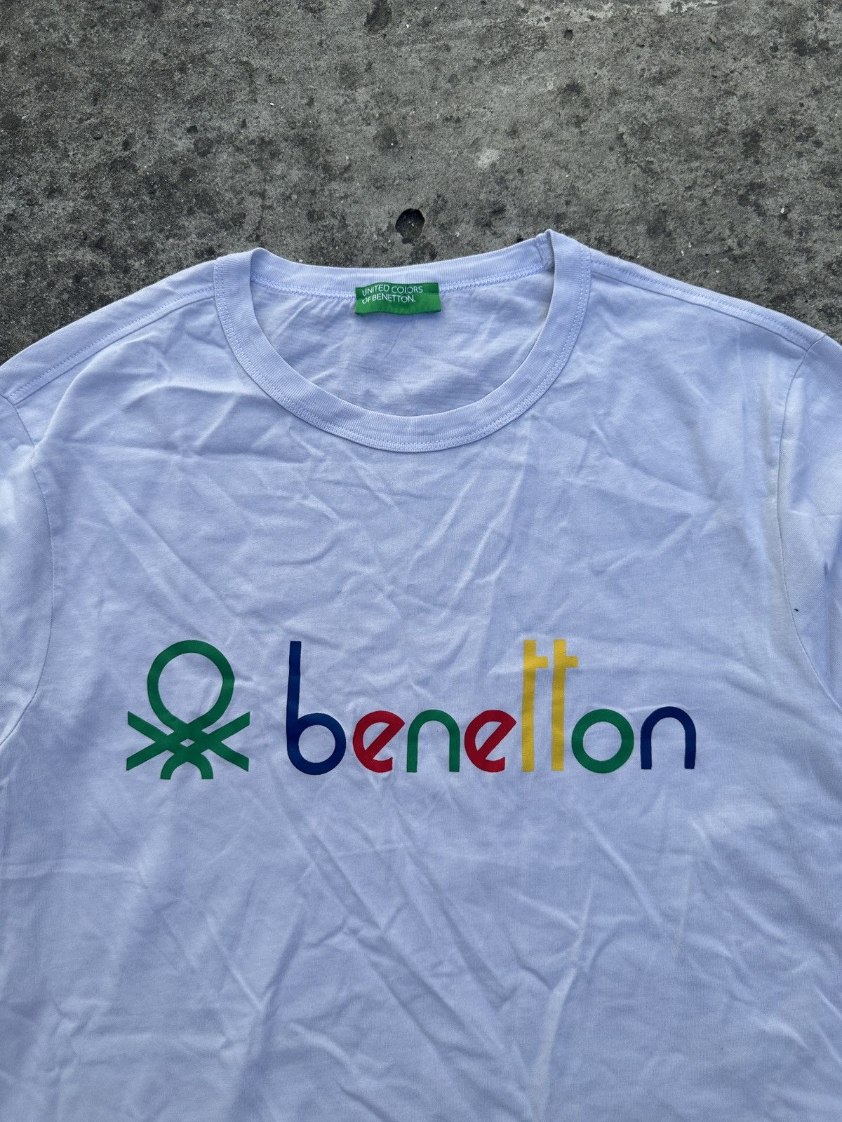 United Colors Of Benetton Benetton Logo T-shirt Streetwear rare Style Casual Italy L Size US L / EU 52-54 / 3 - 2 Thumbnail