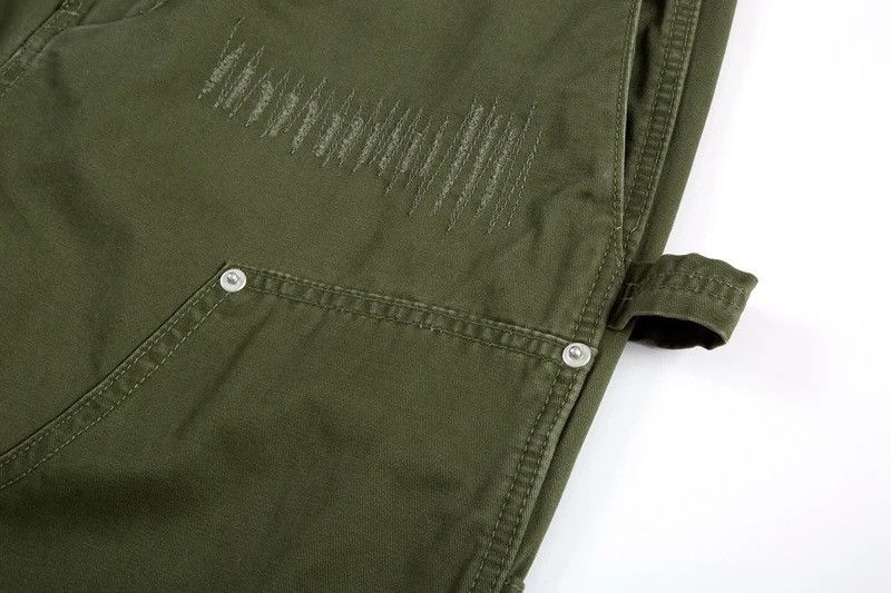 Designer × Japanese Brand × Vintage Military green zipper utility flared cargo pants Size US 32 / EU 48 - 11 Thumbnail