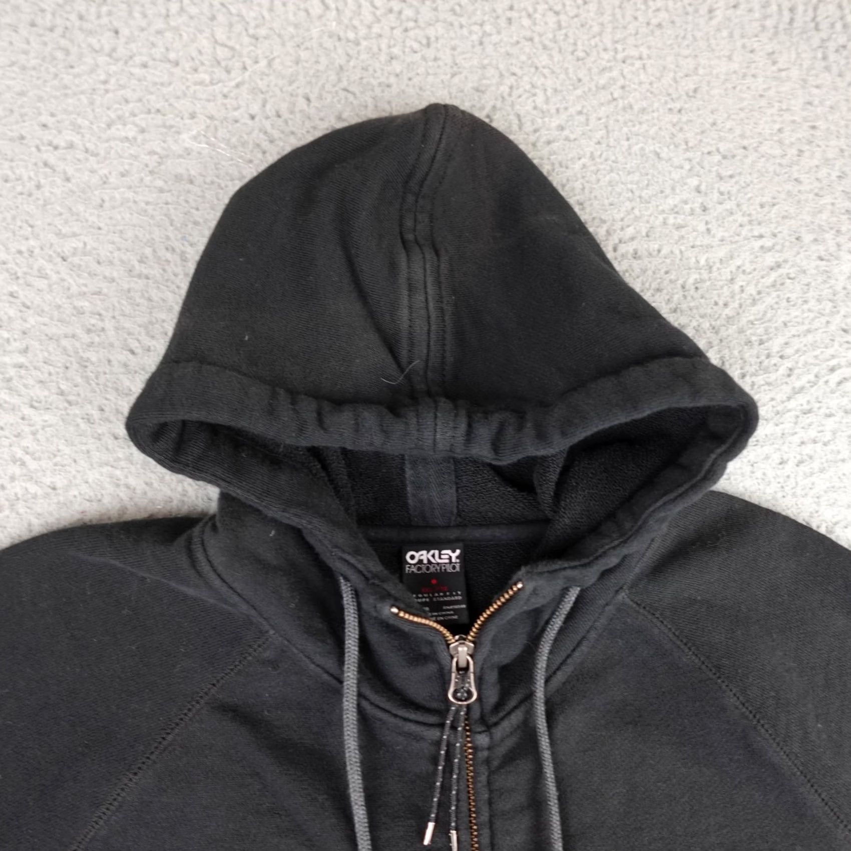 Oakley Oakley Factory Pilot Hoodie Mens 2XL Black Full Zip Heavyweight Y2K Jacket Size US XXL / EU 58 / 5 - 5 Thumbnail
