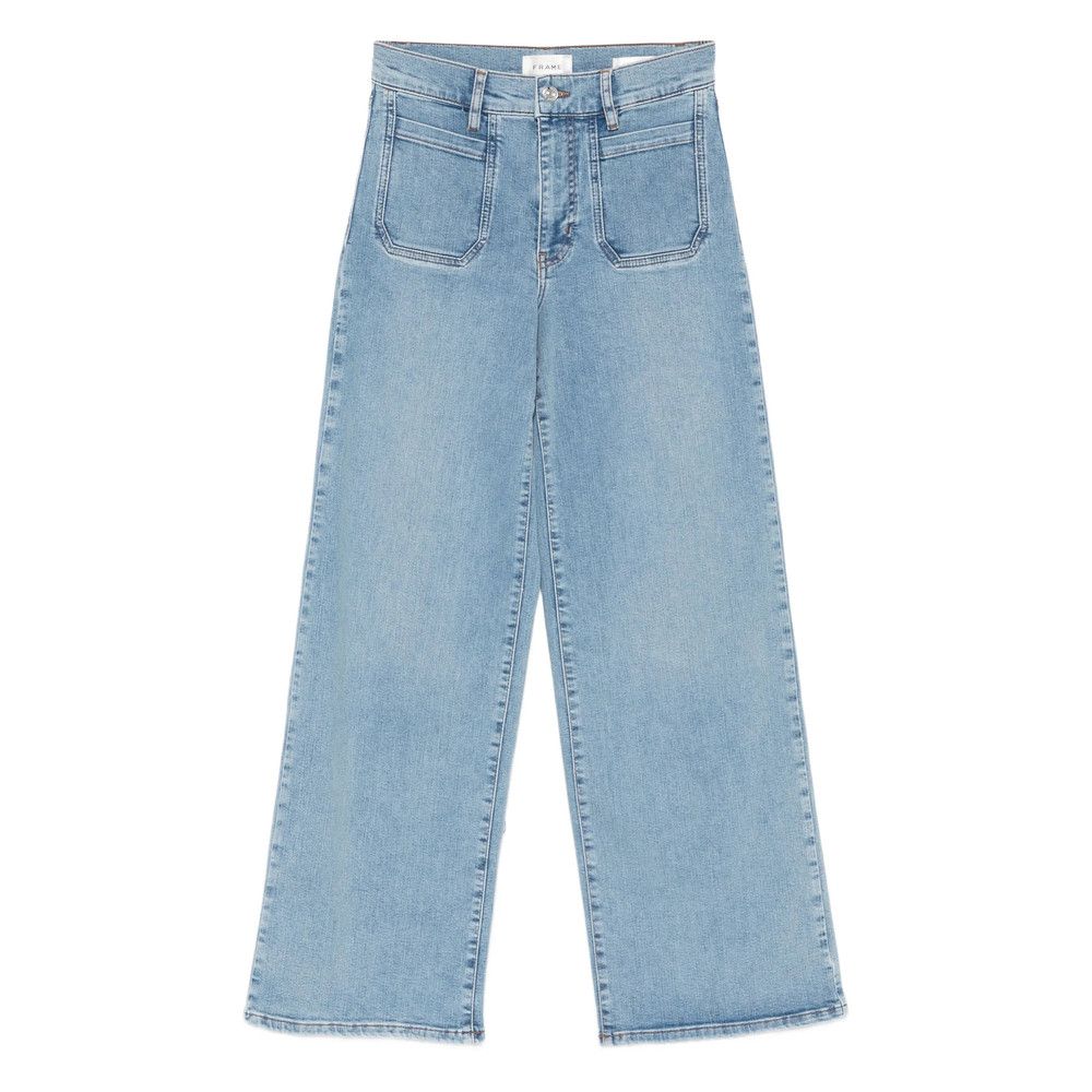 Frame Frame BLUE Denim - Wide-Leg Jeans Size 25" / US 0 / IT 36 - 1 Thumbnail