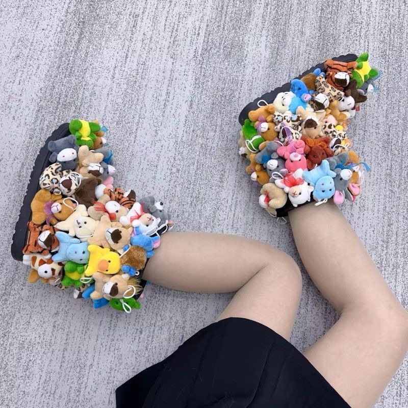 Designer × Japanese Brand Design Snow Winter Cartoon Teddy Fluffy Boots Size US 6.5 / IT 36.5 - 6 Thumbnail