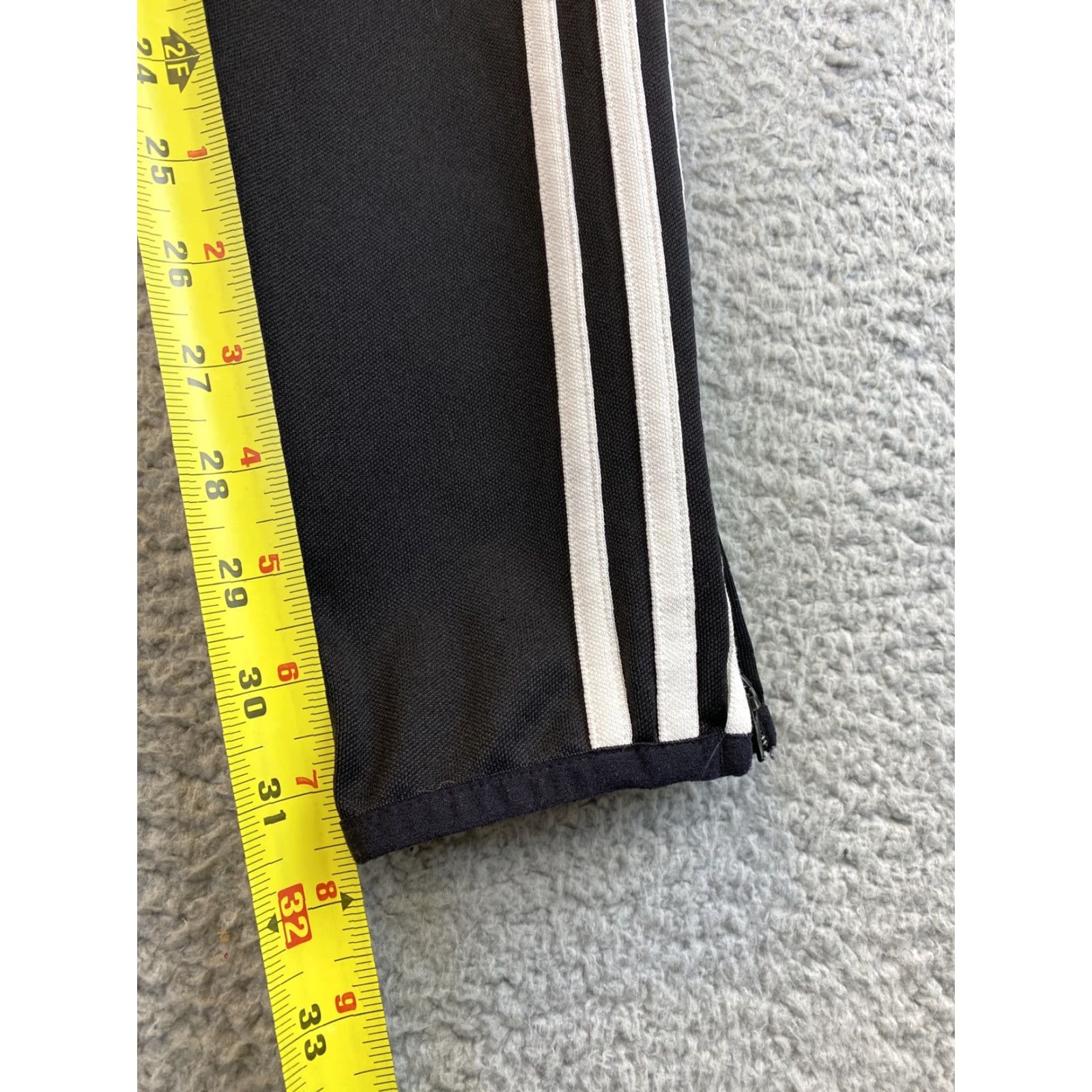 Adidas Adidas Pants S Adult Black Joggers Track Ankle Zip Pockets Logo Men /92-38 Size 28" / US 6 / IT 42 - 7 Thumbnail