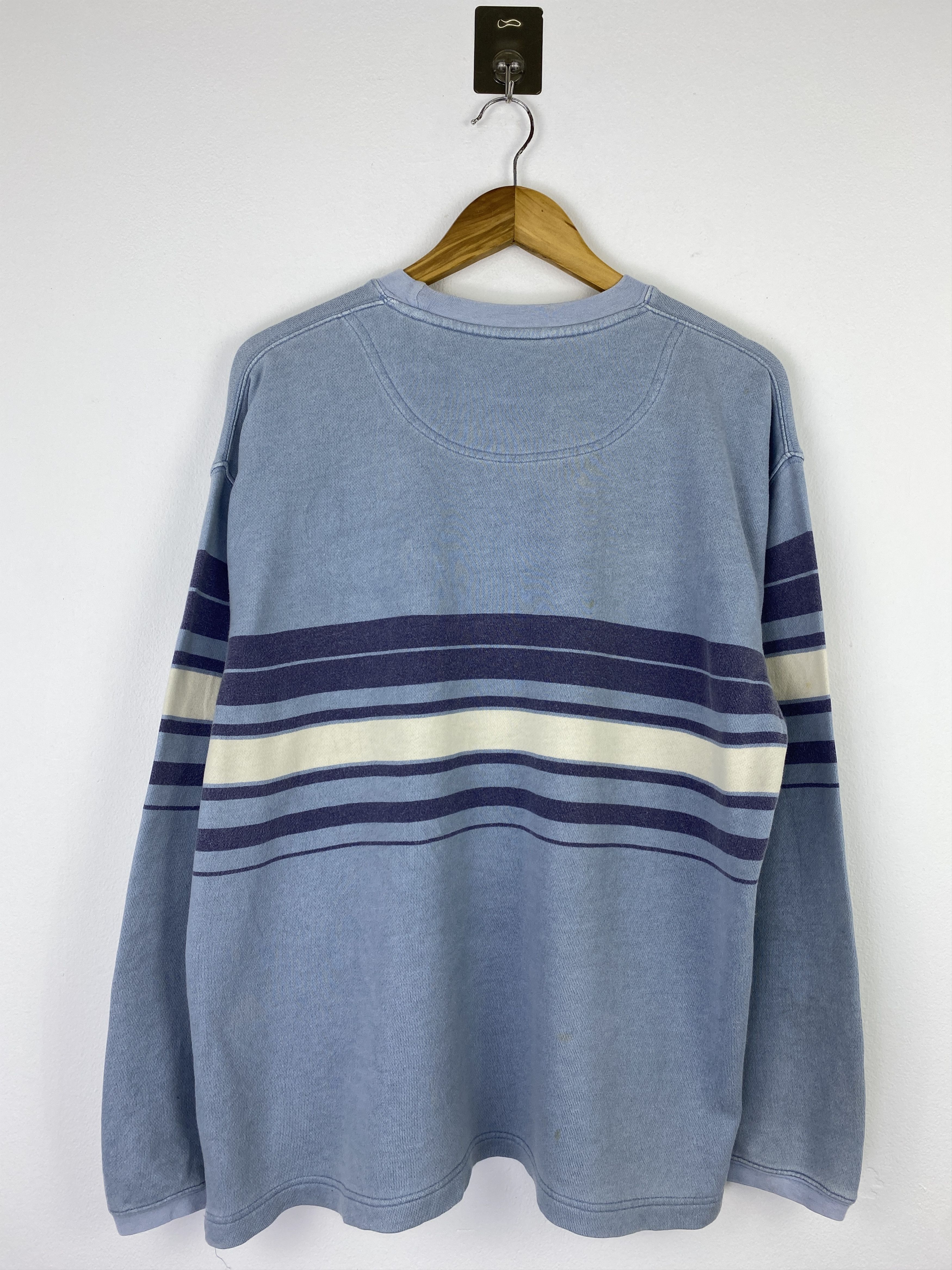 Bugle Boy Vintage 90s Bugle Boy California Striped Sweatshirt BP0062 Size US XXL / EU 58 / 5 - 3 Thumbnail