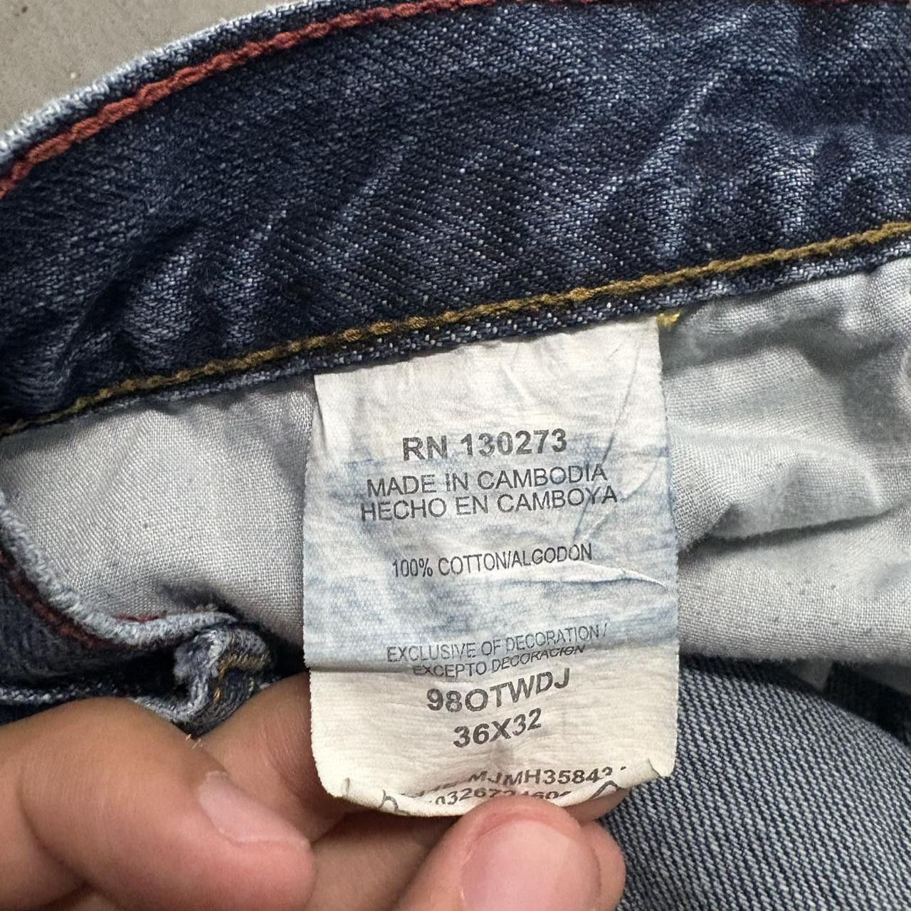 Vintage Crazy Vintage Y2K 2000s Baggy Streetwear Grunge Dark Wash Denim Jeans! Size US 36 / EU 52 - 8 Thumbnail
