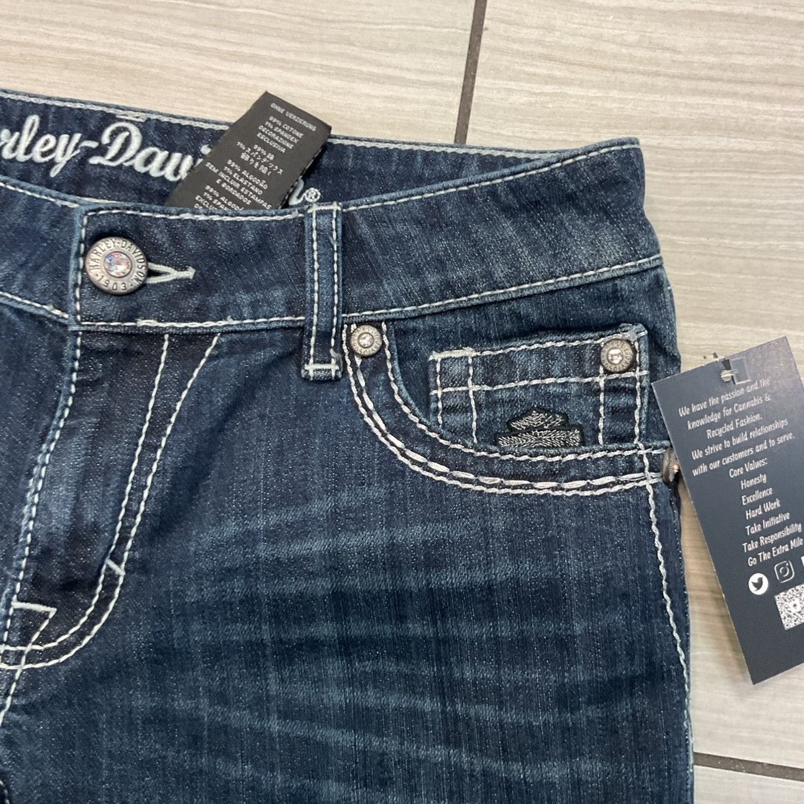 Harley Davidson Vintage Harley Davidson Bootcut Jeans Size 30" / US 8 / IT 44 - 6 Thumbnail