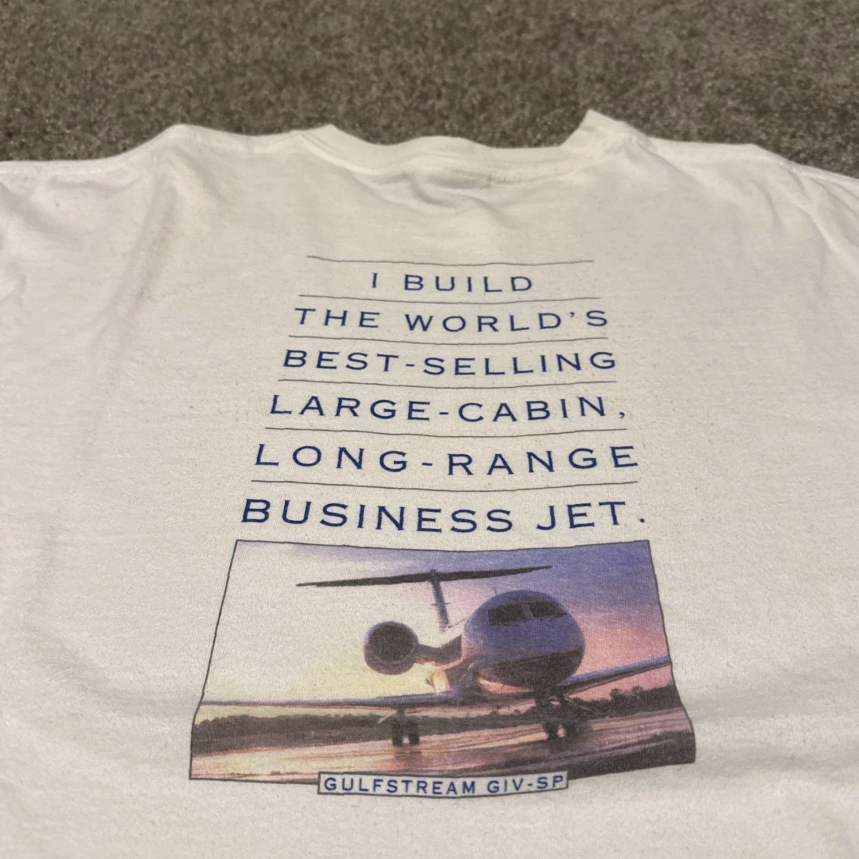 Vintage VINTAGE 2003 AirStream Private Jet Airplane Luxury Aircraft Large T-Shirt Aircraft Men L White 90s Mens Size US L / EU 52-54 / 3 - 3 Thumbnail