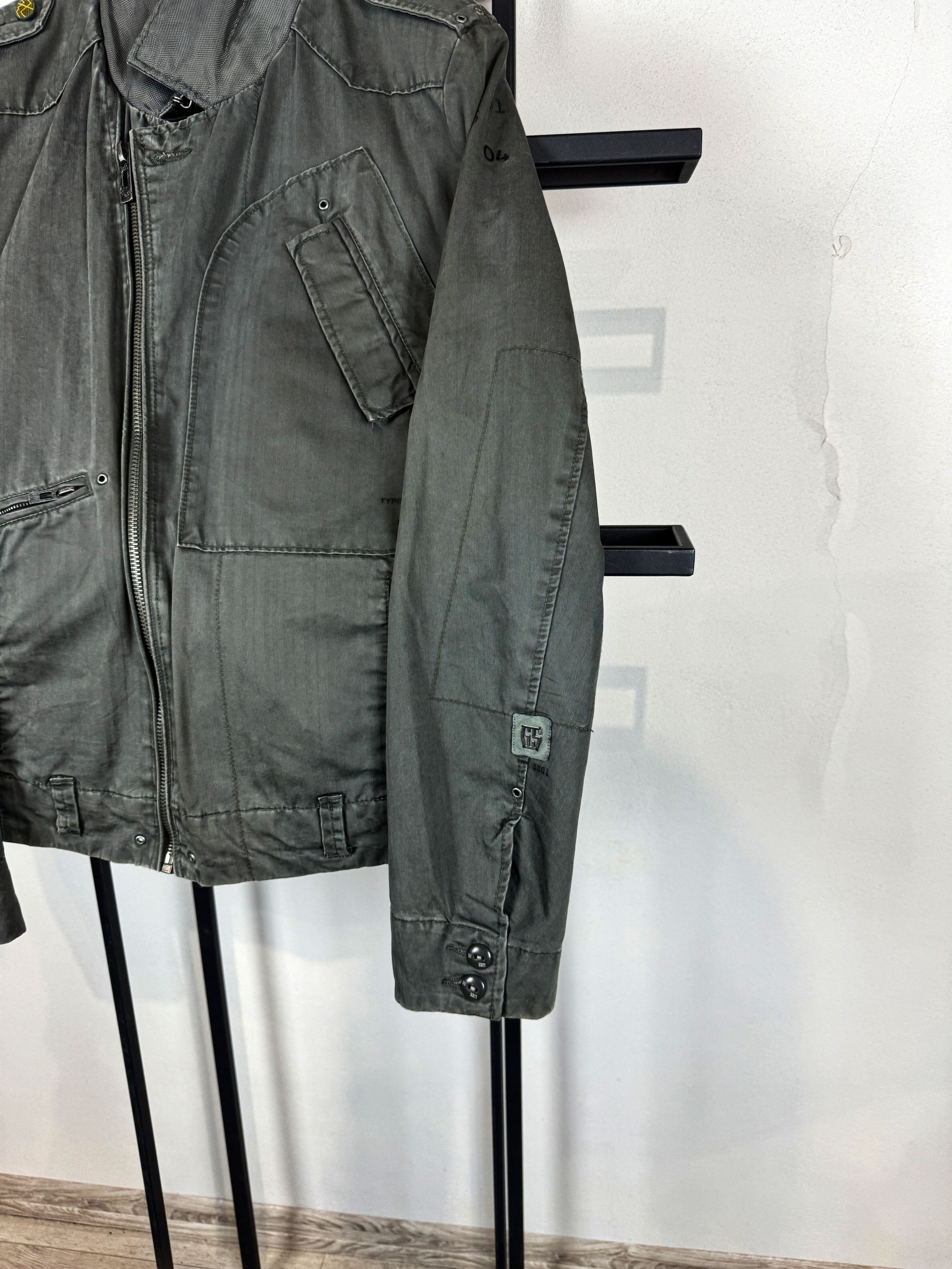 G-Star Olive Utility Jacket Multi Pocket Military Style Vintage Y2K Size US M / EU 48-50 / 2 - 4 Thumbnail