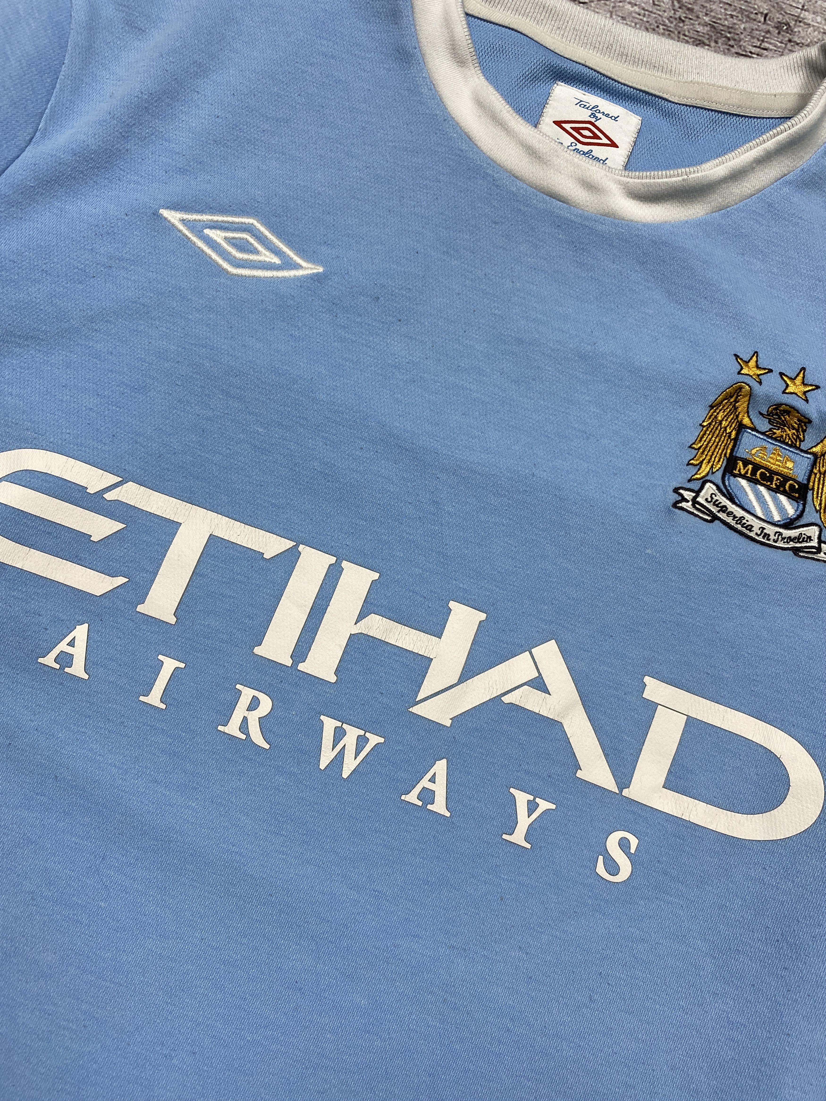 Umbro × Vintage Umbro Manchester City Vintage Mens Jersey T-Shirt Size US M / EU 48-50 / 2 - 3 Thumbnail