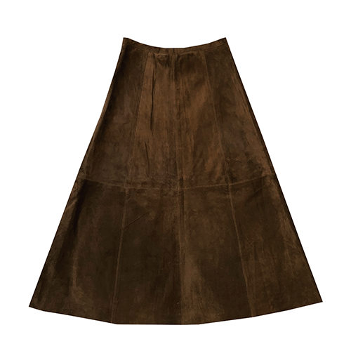 Leather Chocolate leather skirt Size 28" / US 6 / IT 42 - 4 Thumbnail