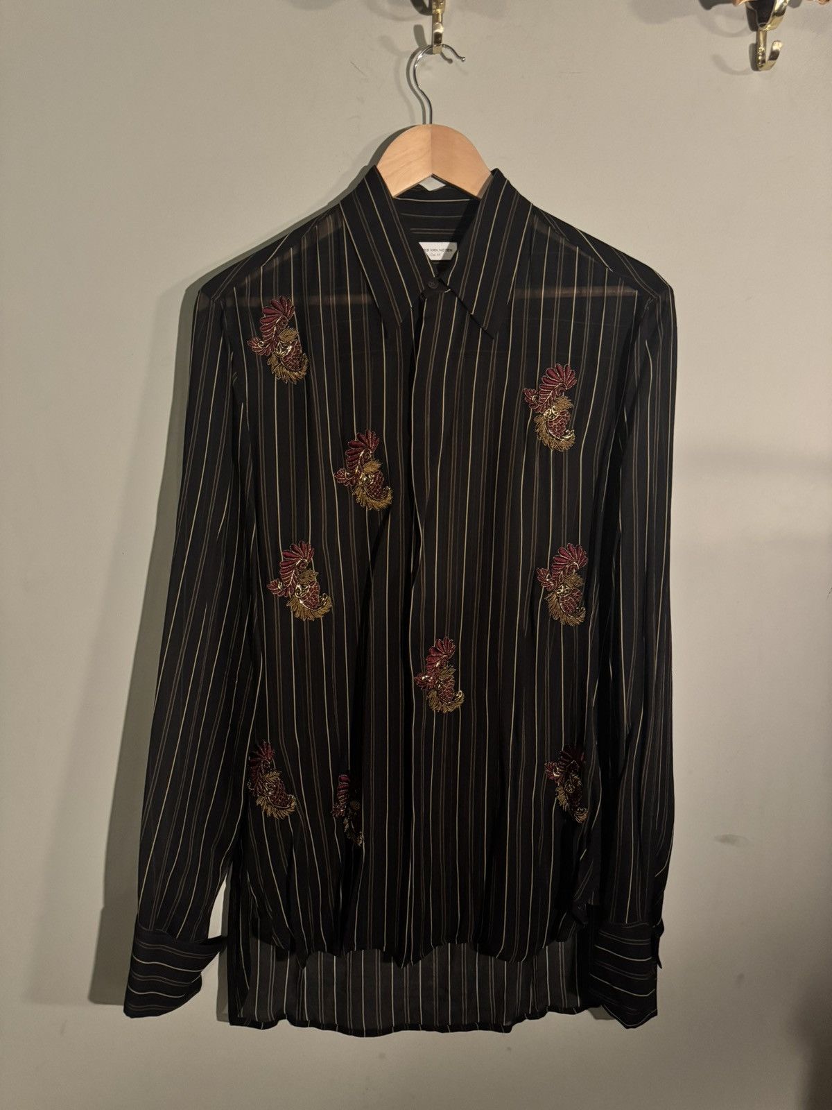 Dries Van Noten Dried Van Noten Embroidered Shirt Size US S / EU 44-46 / 1 - 1 Thumbnail