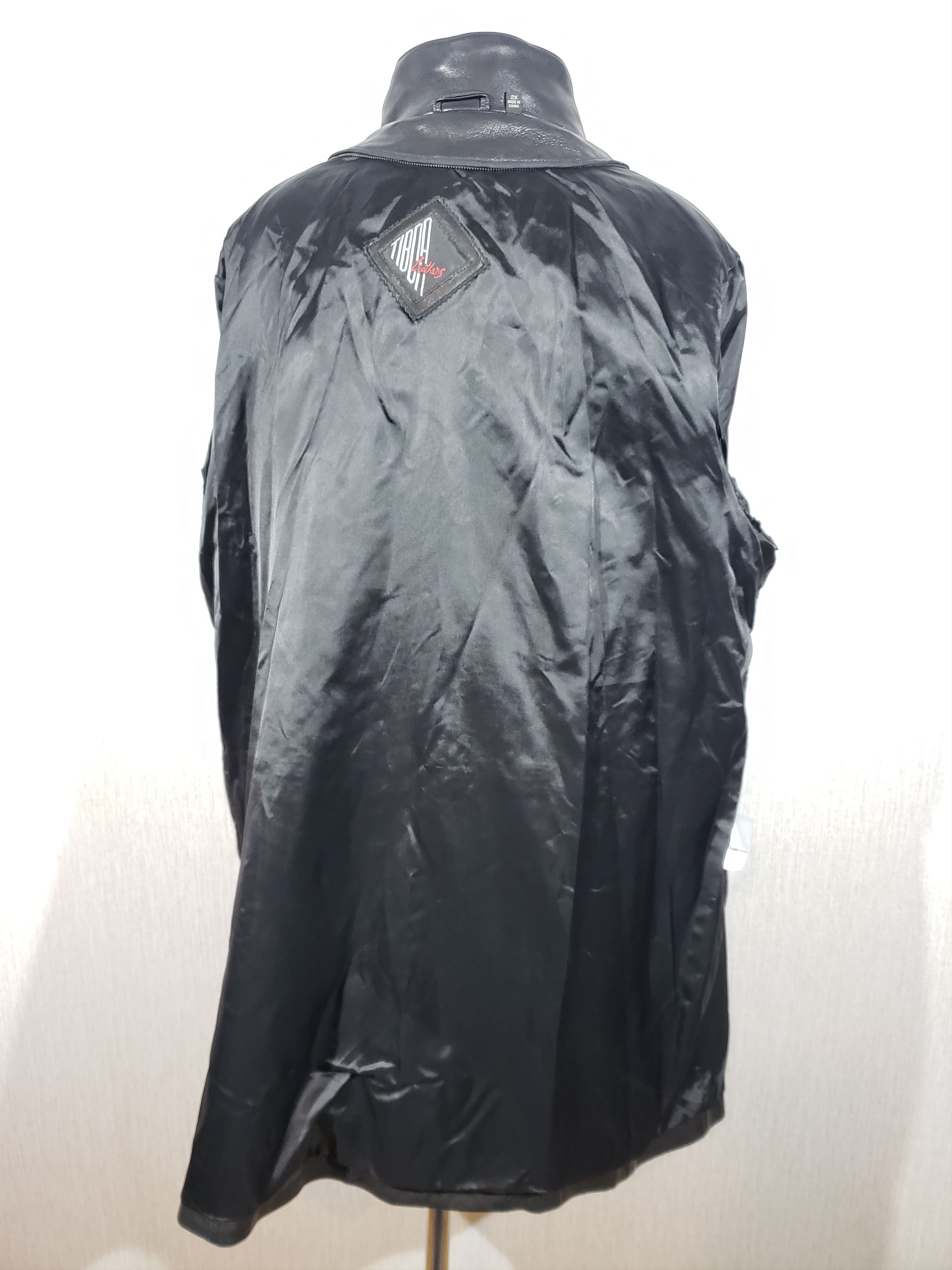 Other Elegant black women's jacket made of genuine leather. Size 3XL / US 20-22 - 8 Thumbnail