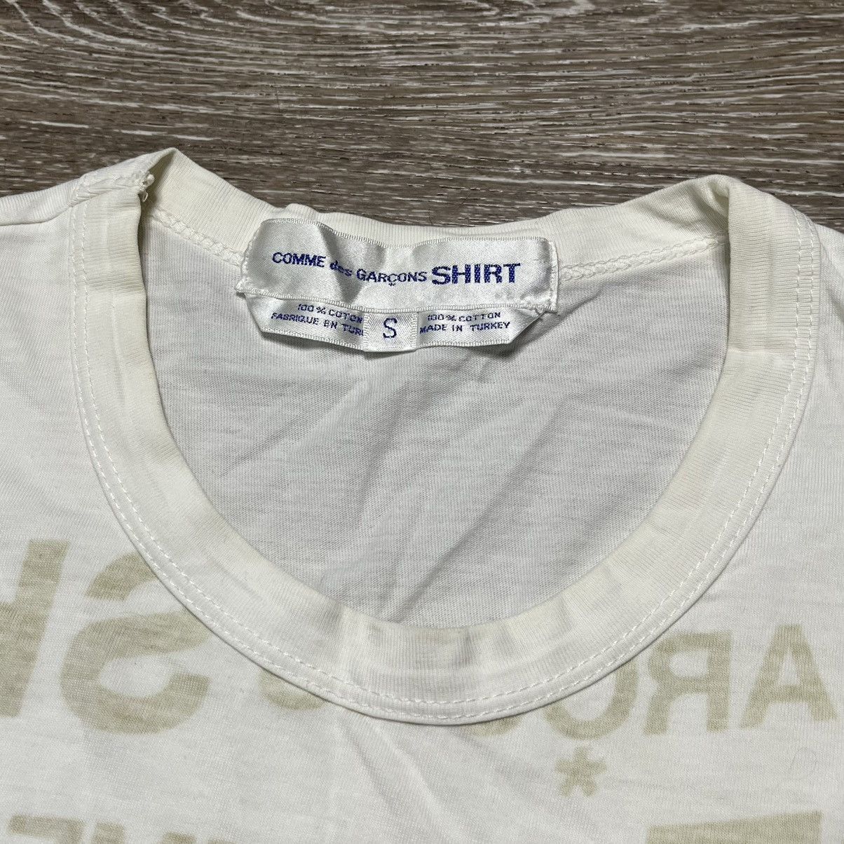 Comme des Garcons × Japanese Brand × Vintage RARE 90 comme des garçons inverted logo tee Size US S / EU 44-46 / 1 - 3 Thumbnail