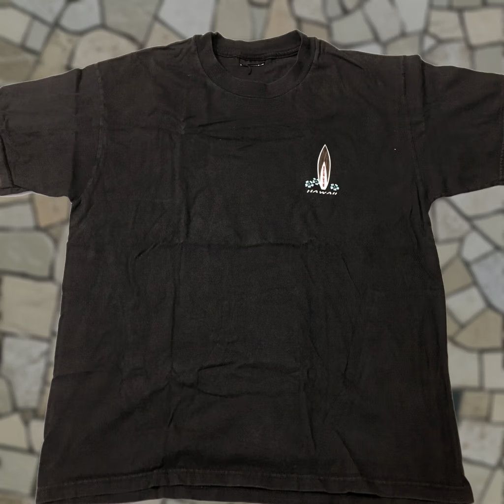 Vintage island motion Shirt Mens XL Black Graphic Crew Neck Short Sleeve Hawaii Size US XL / EU 56 / 4 - 1 Thumbnail