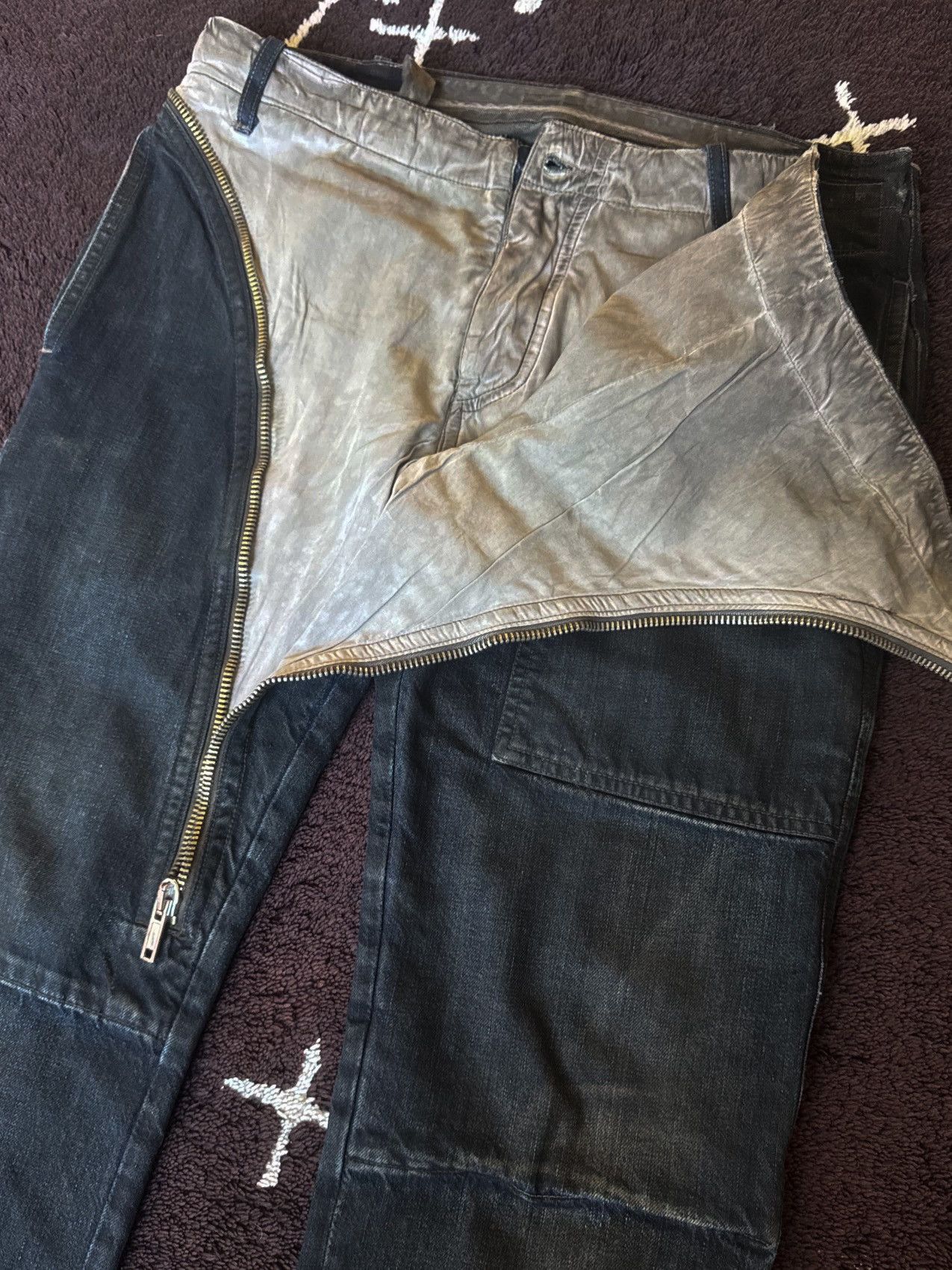 Rick Owens Rick Owens FW07 Exploder double layer aircuts Size US 31 - 1 Thumbnail
