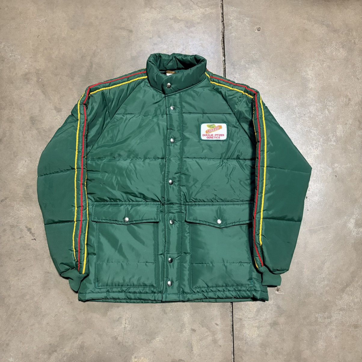 Swingster Vintage Swingster Puffer Jacket Dekalb Pfizer Genetics 80s Size US M / EU 48-50 / 2 - 1 Thumbnail