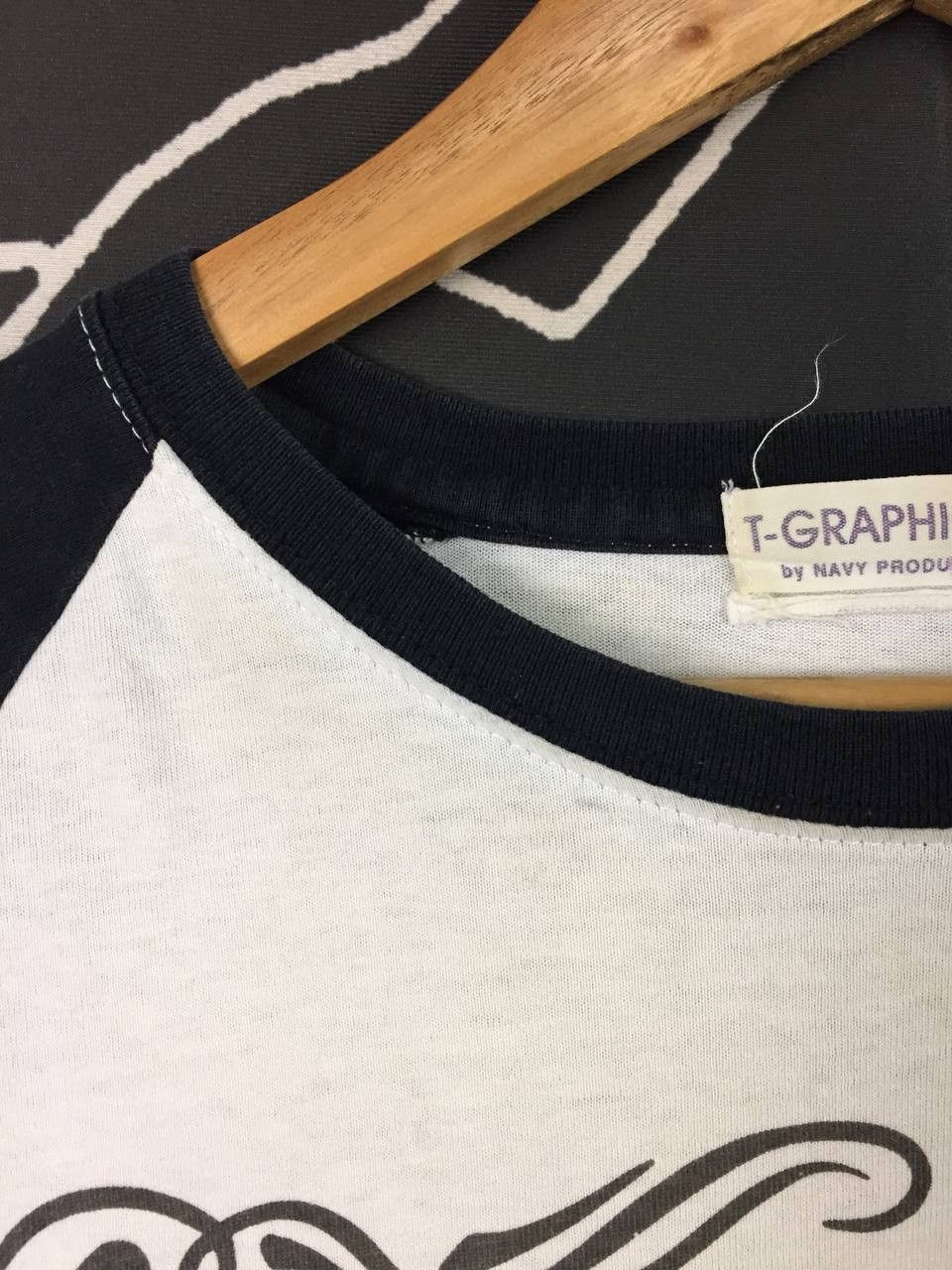 Vintage T-Graphics By Navy Produce Rowdy Bikers MC Raglan Tee Size US M / EU 48-50 / 2 - 8 Thumbnail